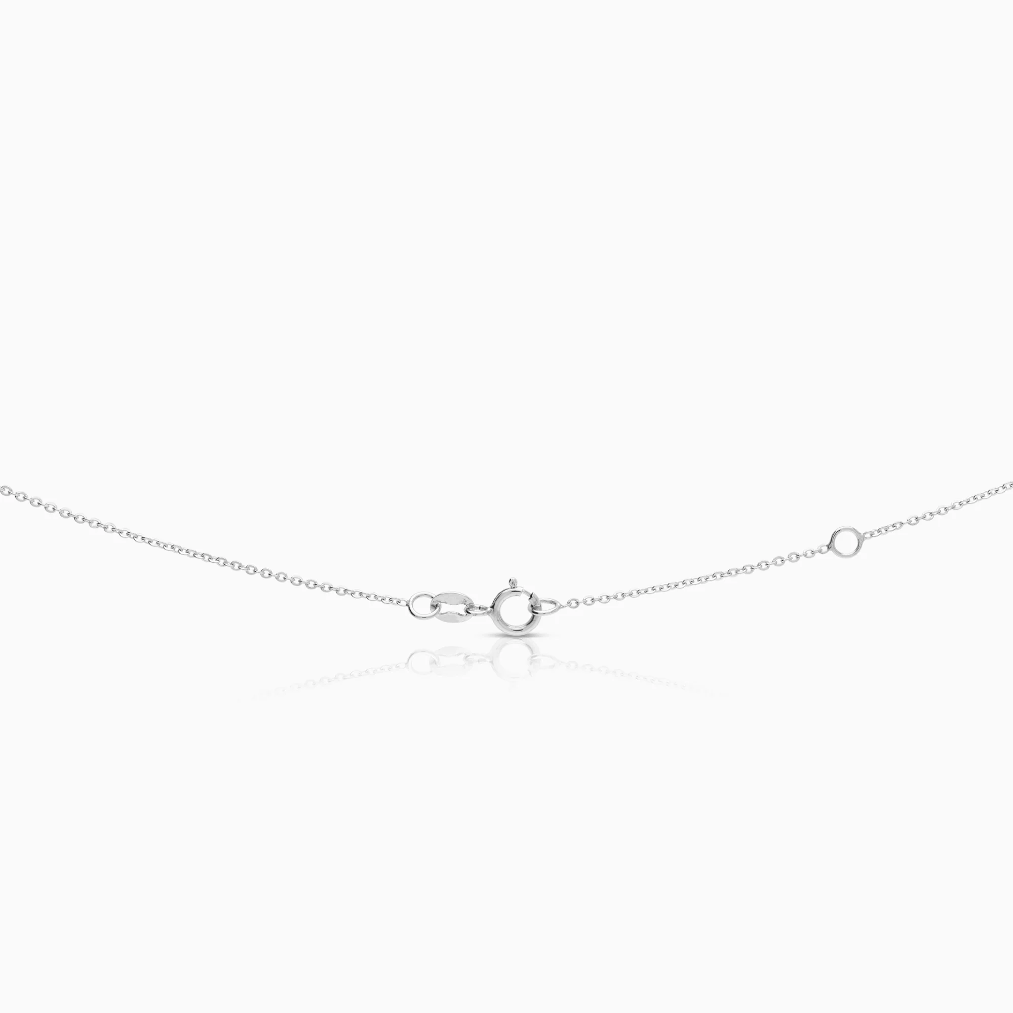 Gemstone necklace topazes 3.07g 18K white gold - Image 2