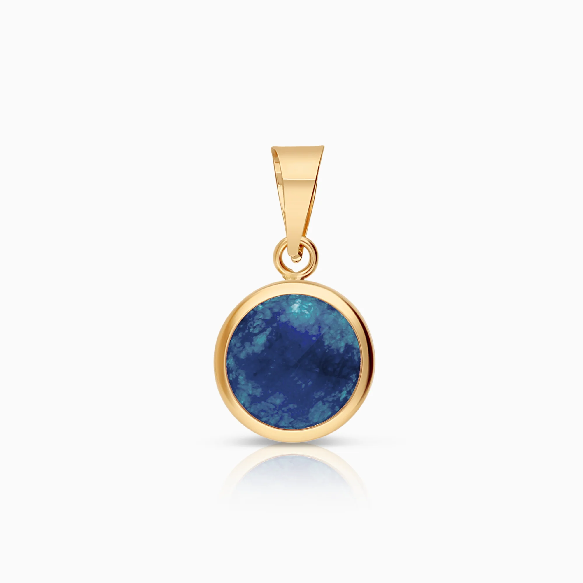 Pendant with blue stone 0.51g 18K gold