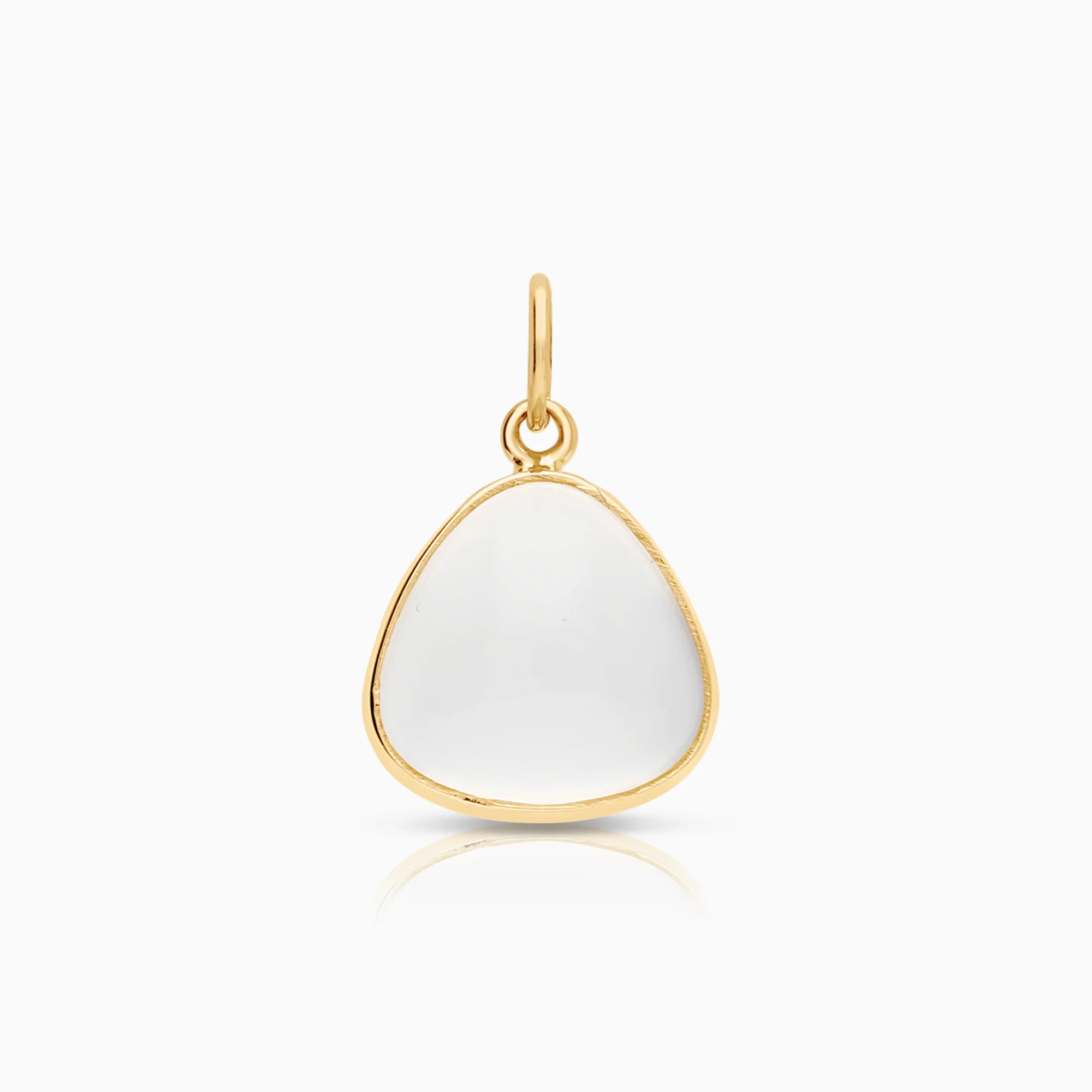 Gemstone pendant quartz 0.97g 18K gold