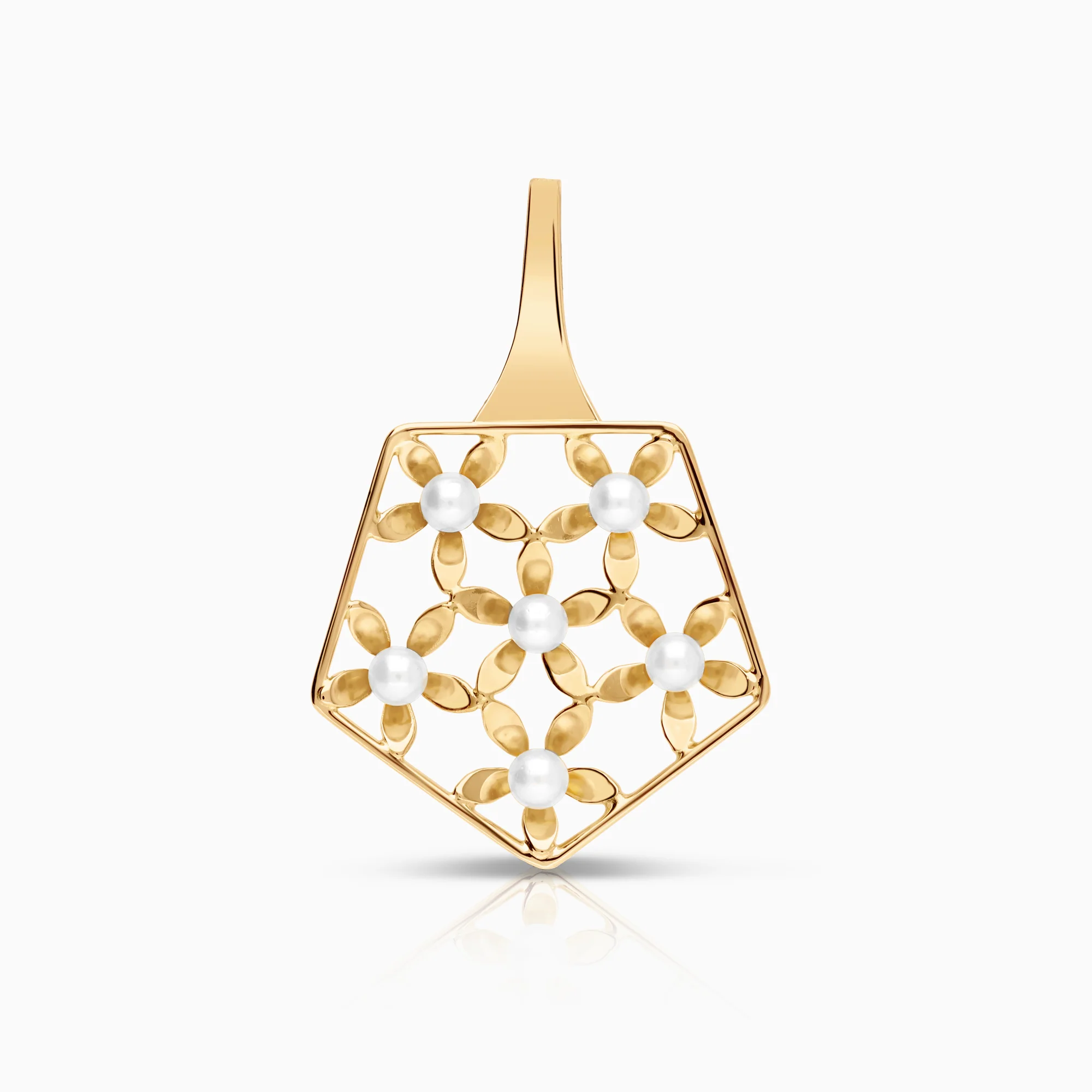 Pendant with cultured saltwater pearls 2.62g 18K gold