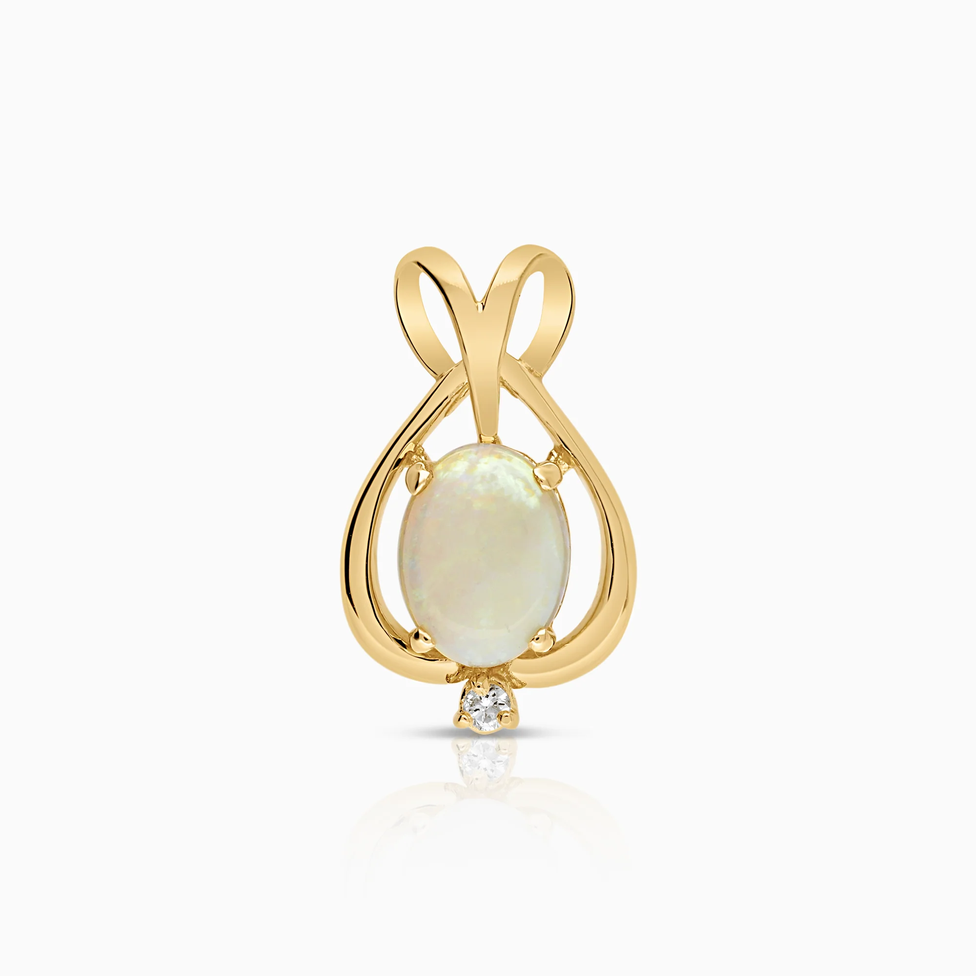 Gemstone Pendant Opal 1.41g 14K Gold