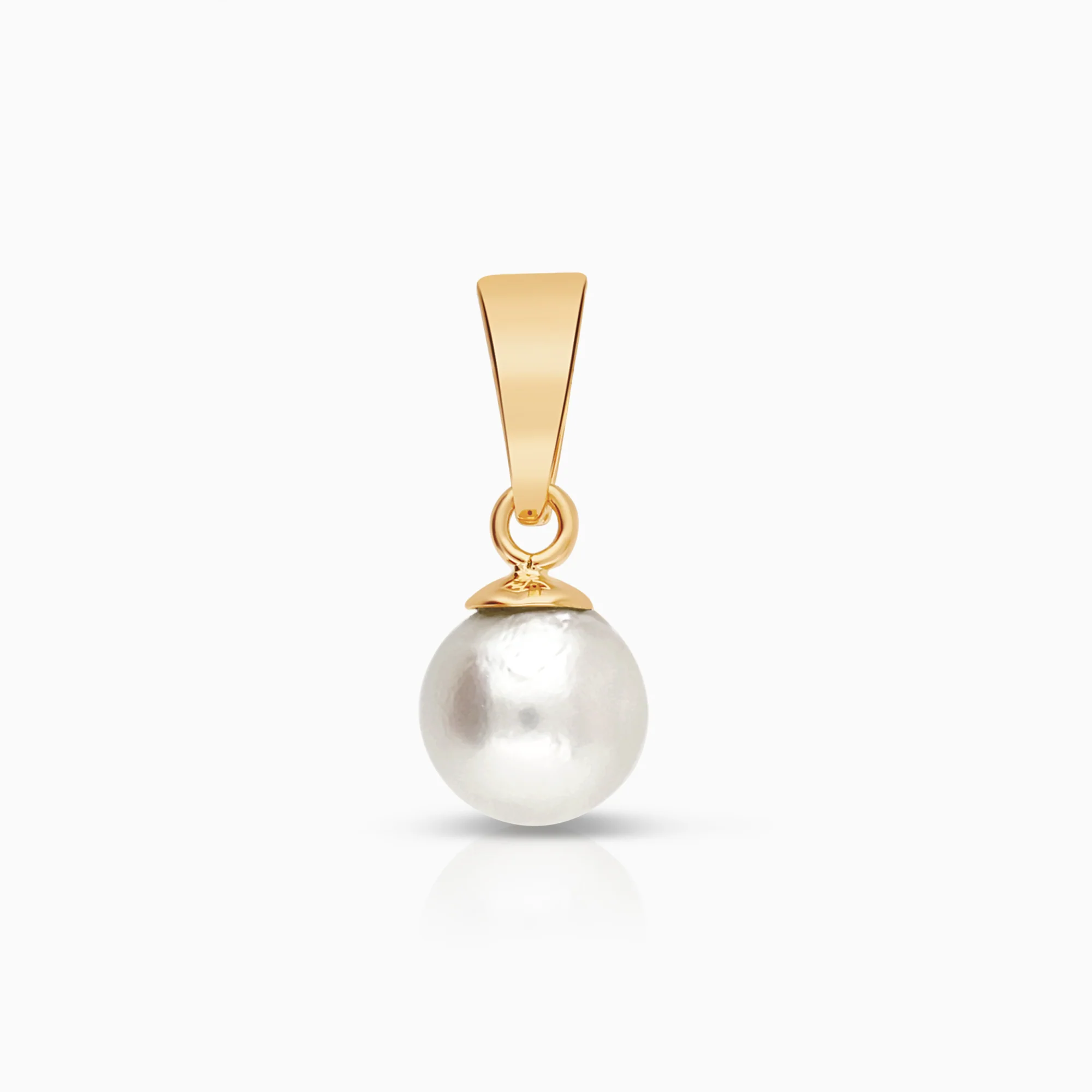 Gemstone pendant pearl 0.41g 18K gold