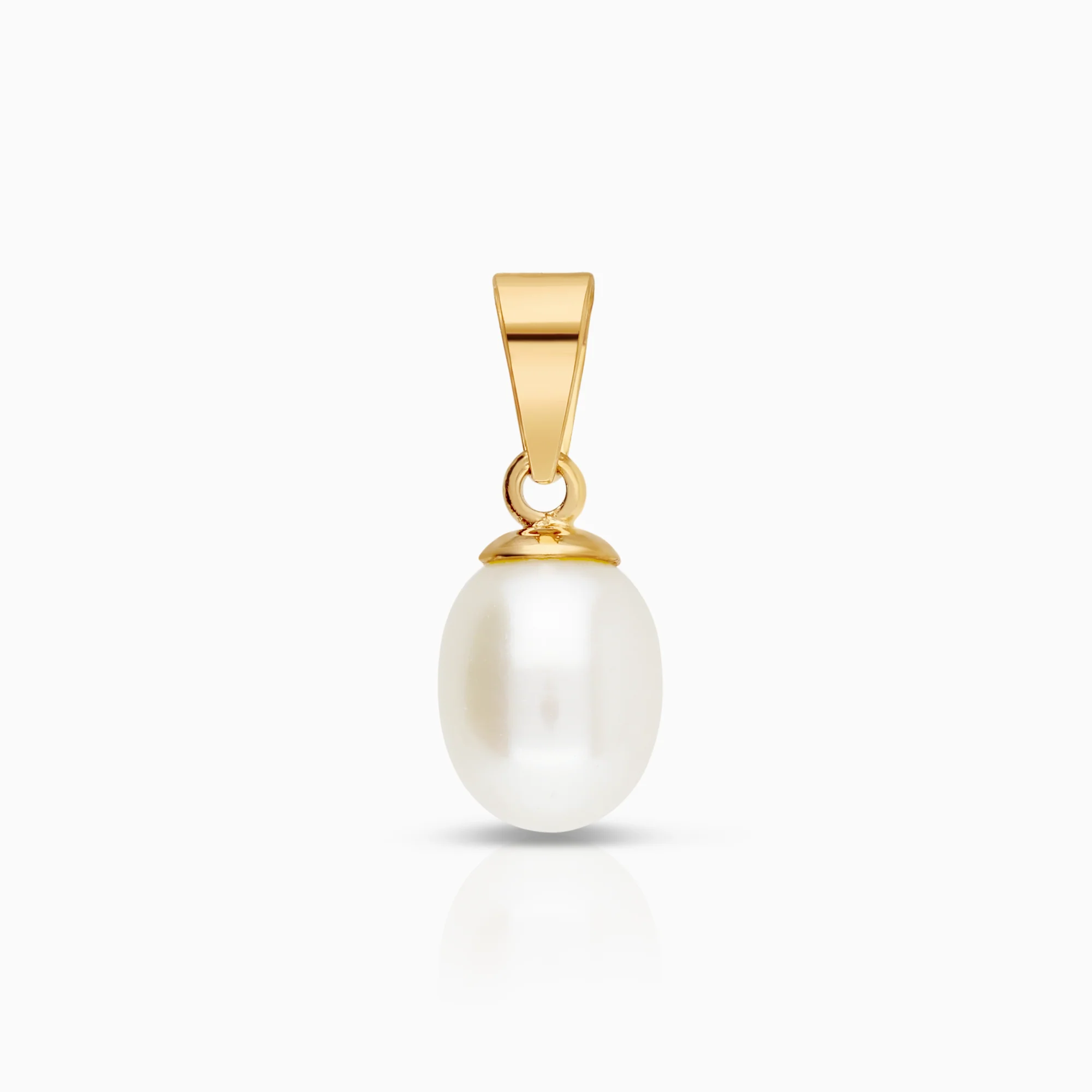 Gemstone pendant pearl 0.79g 18K gold