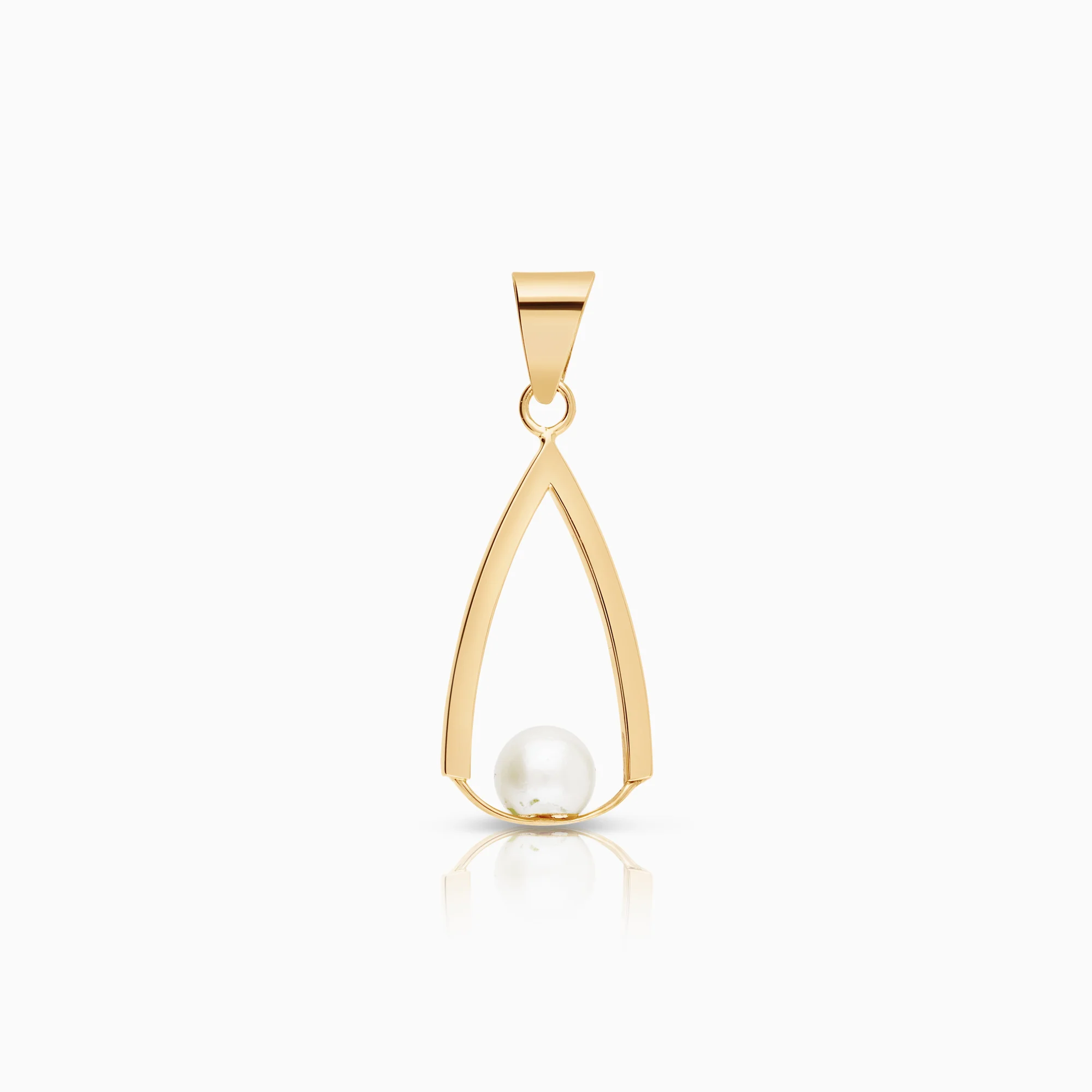 Pearl pendant 1.02g 18K gold