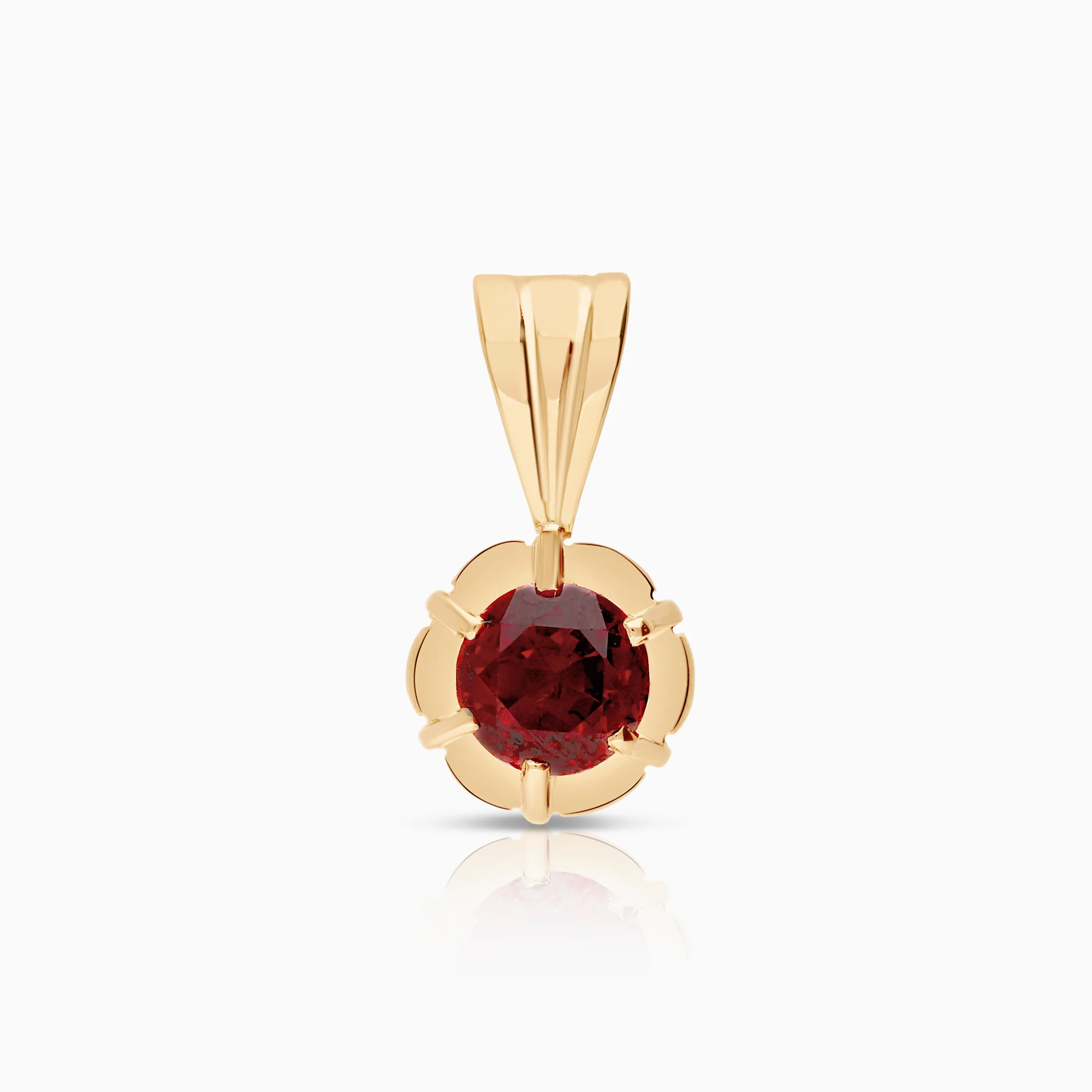 Gemstone pendant ruby 2.58g 18K gold