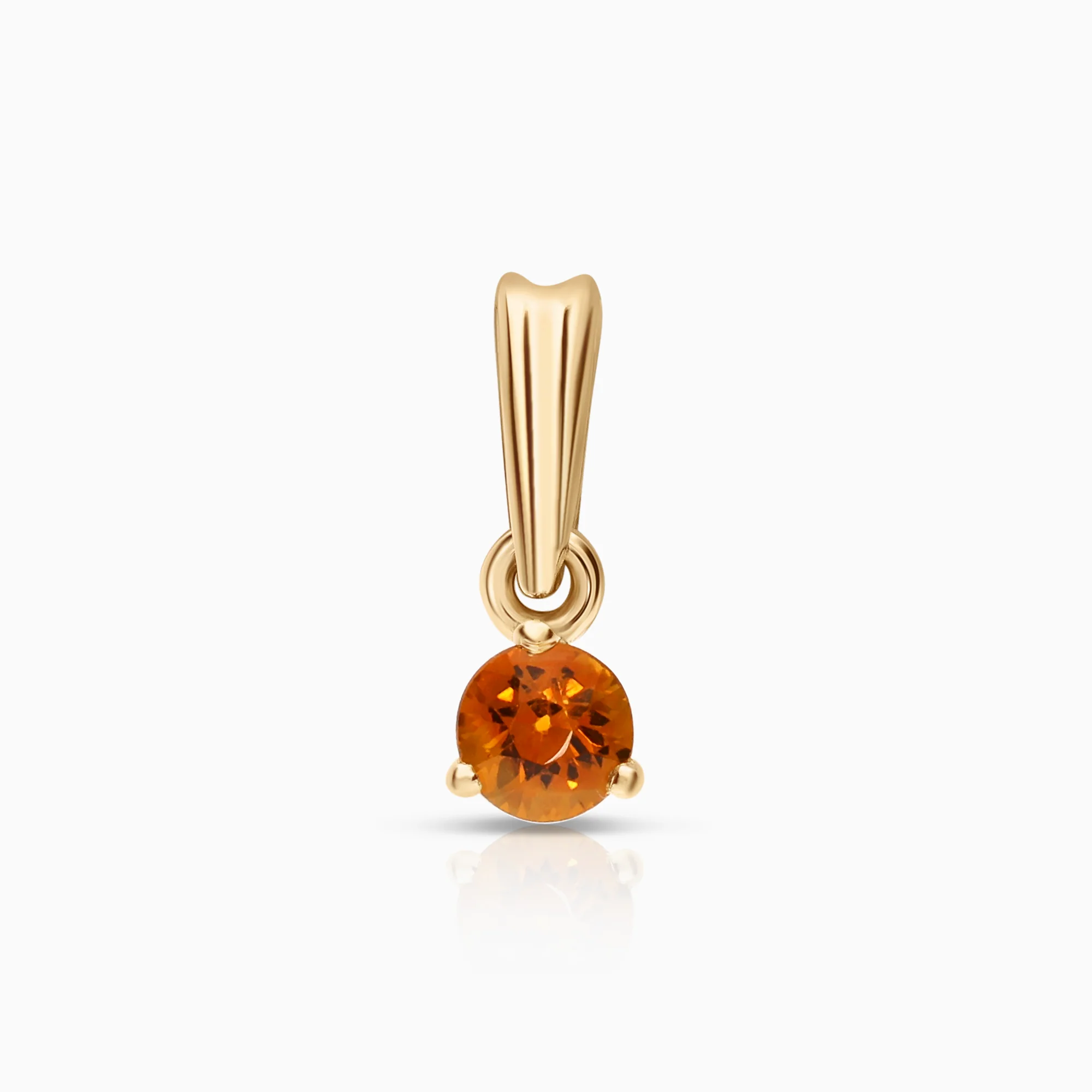 Gemstone pendant sapphire 0.42g 18K gold