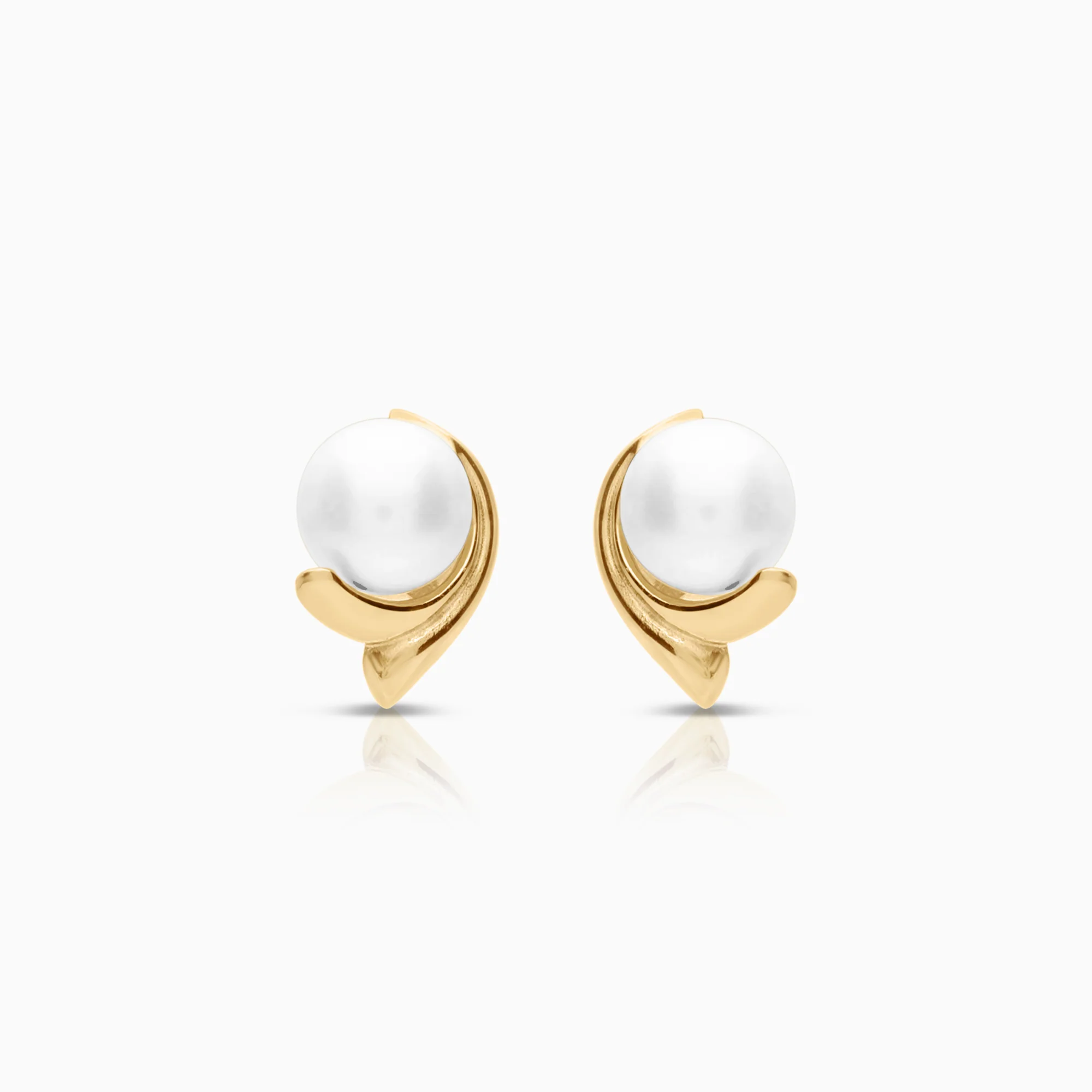 Earrings with cultured saltwater pearls 1.67g 18K gold