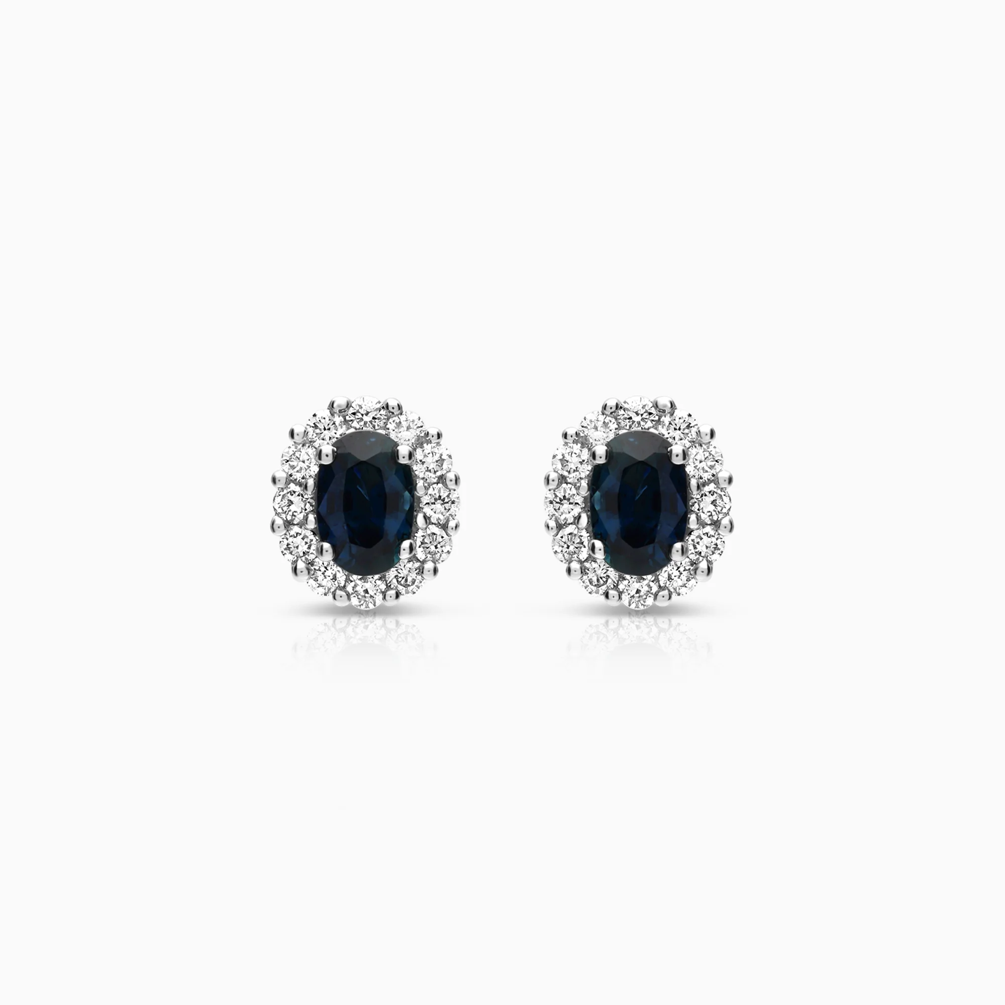 Gemstone earrings sapphires 2.41g 18K gold
