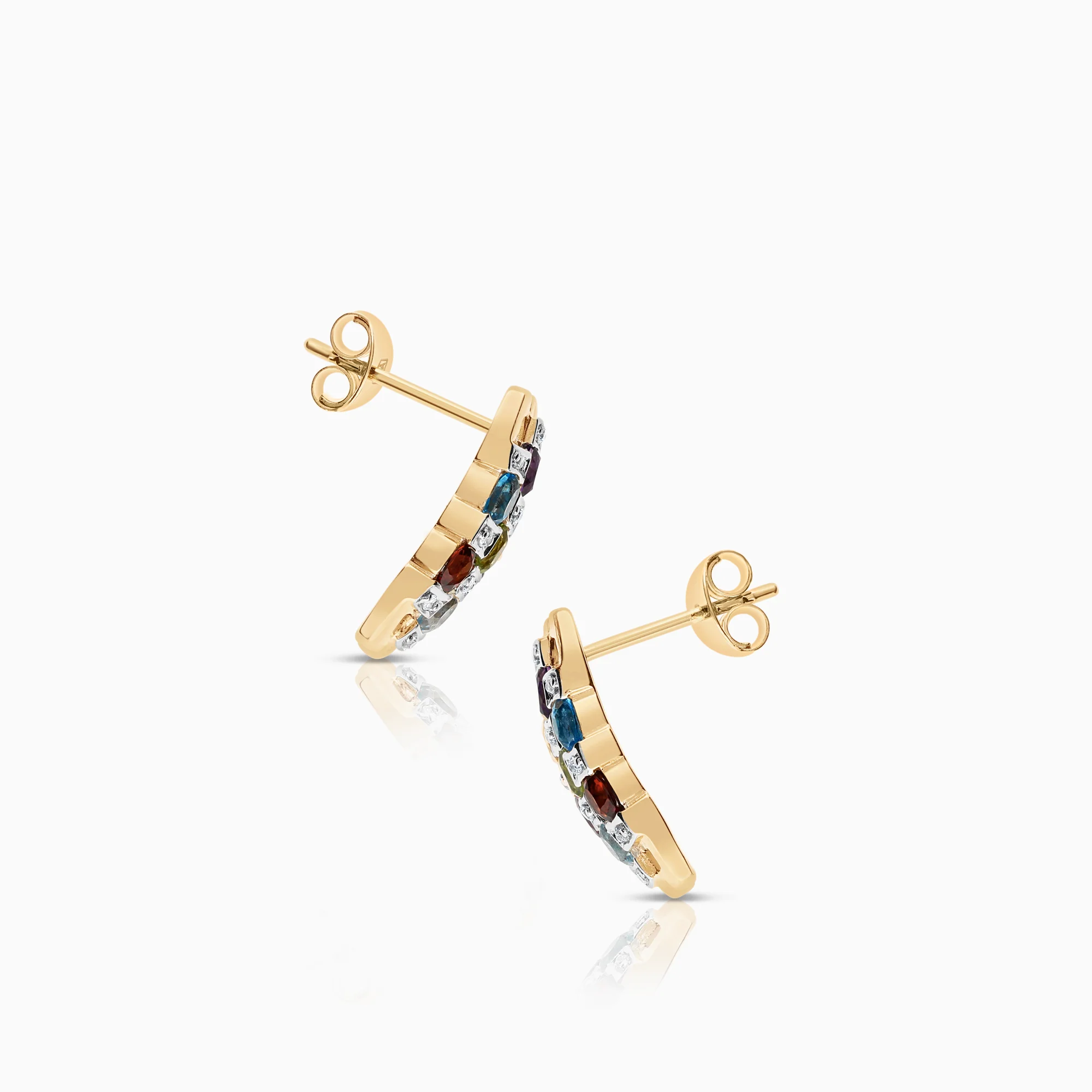 Gemstone earrings 3.18g 18K - Image 2