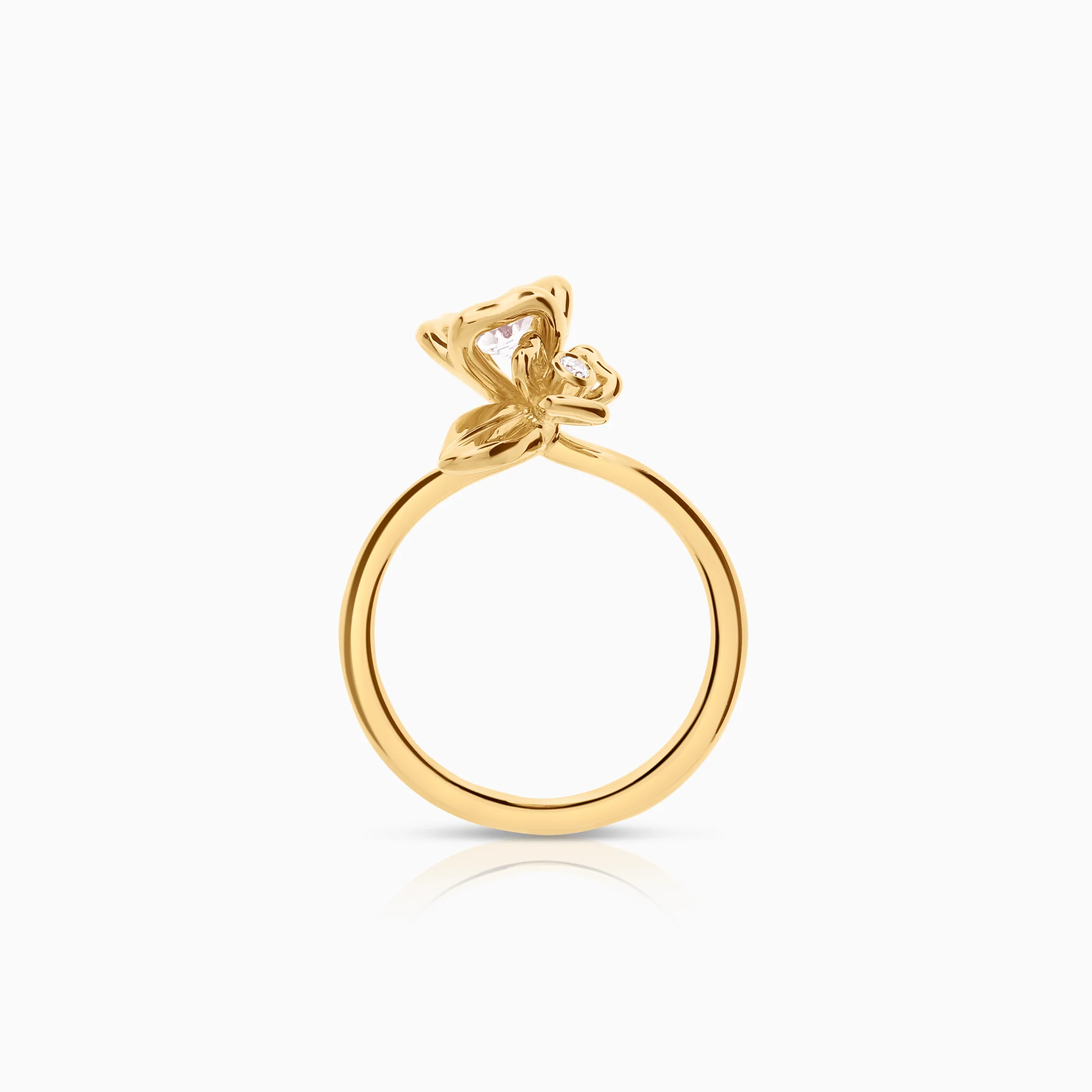 Jarl Sandin Blossom ring 0.02ct 18K gold - Image 2
