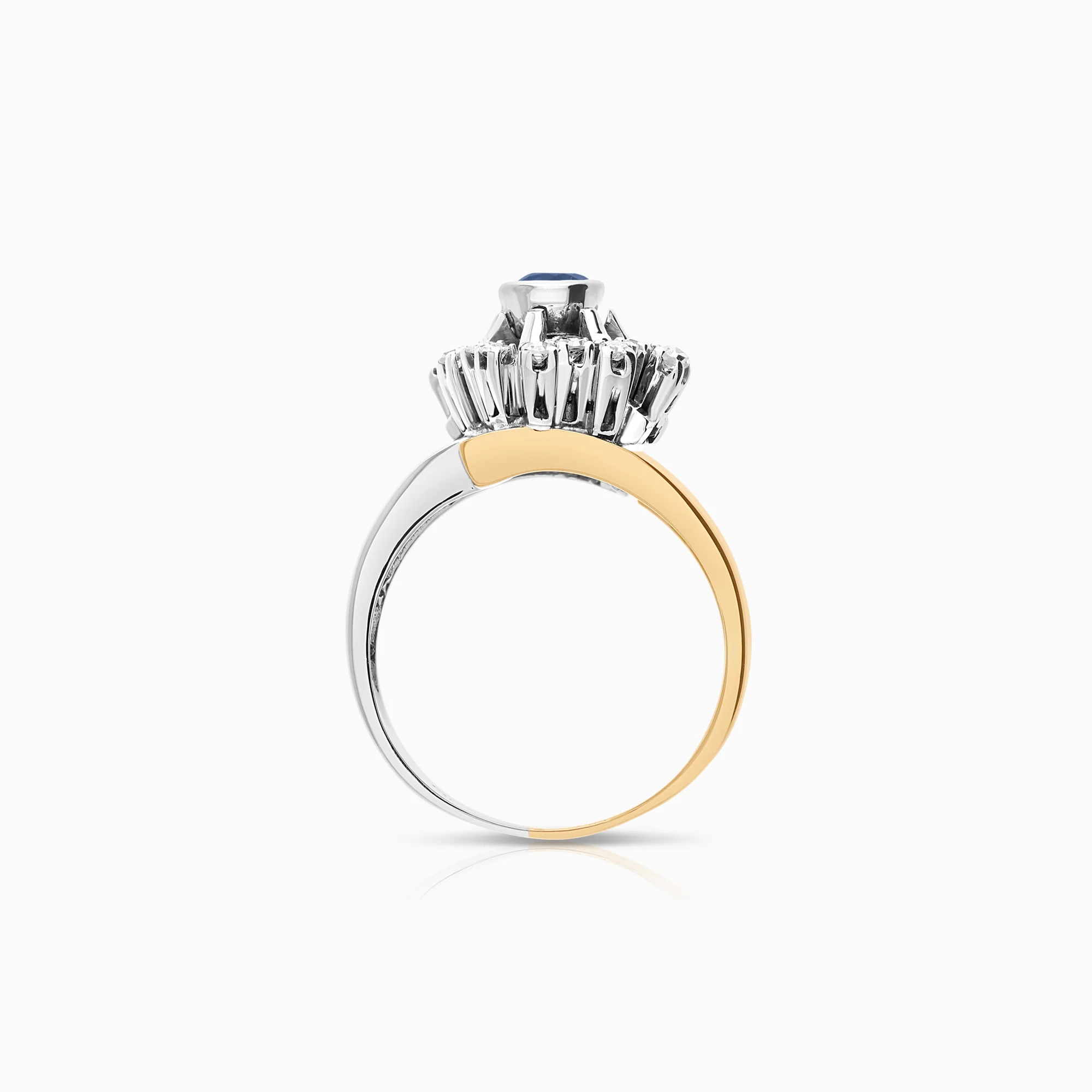 Gemstone ring sapphire 8.88g 18K gold - Image 2