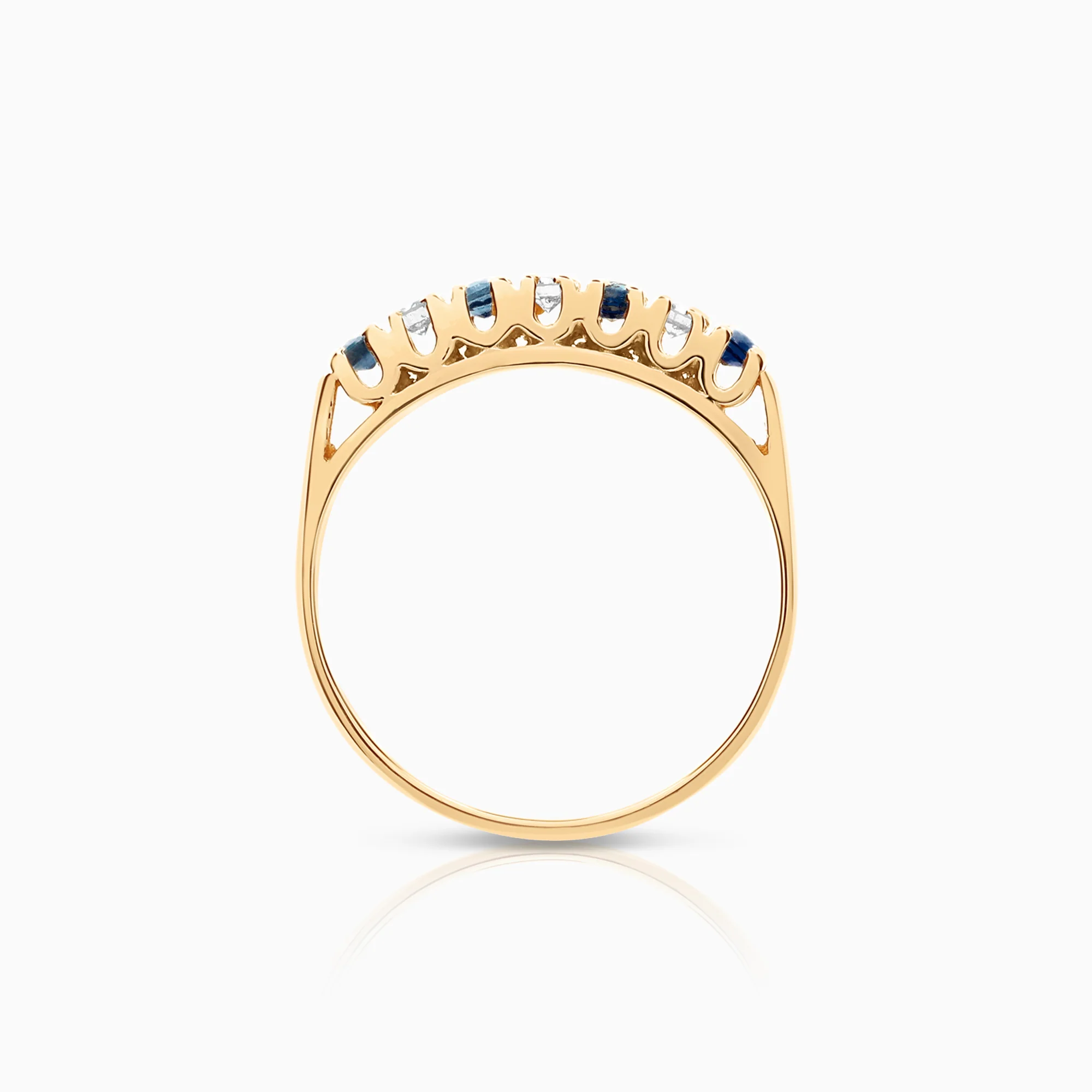 Eternity Ring sapphires 0.09ct 18K gold - Image 2