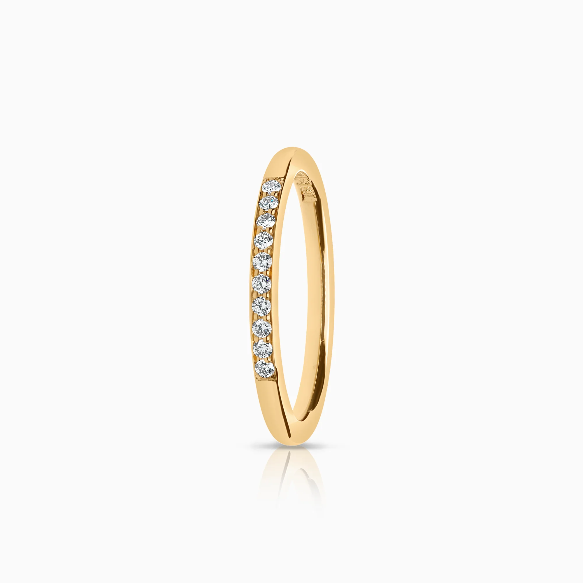 Alliance ring 0.10ct 18K gold