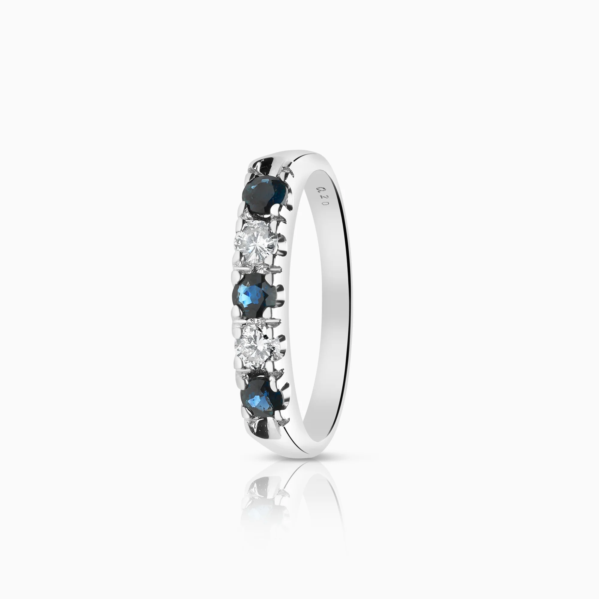 Eternity Ring sapphires 0.20ct 18K white gold