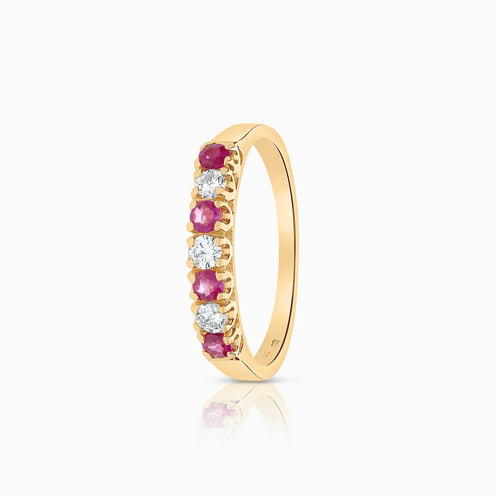Eternity Ring rubies 0.21ct 18K gold