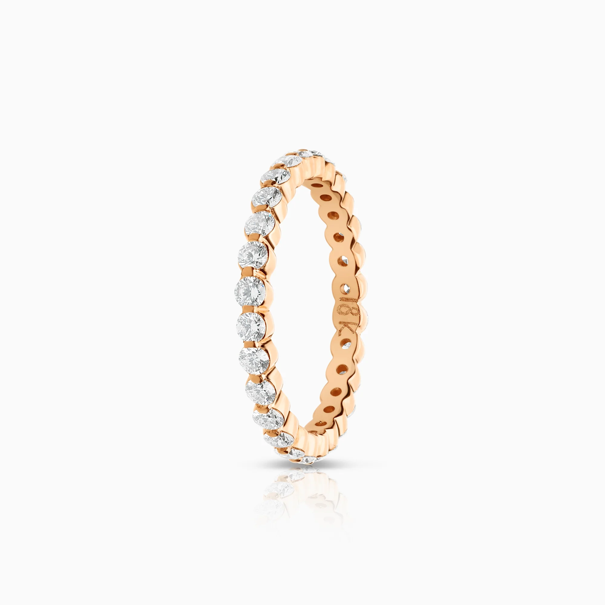 Full eternity ring 0.70ct 18K rose gold