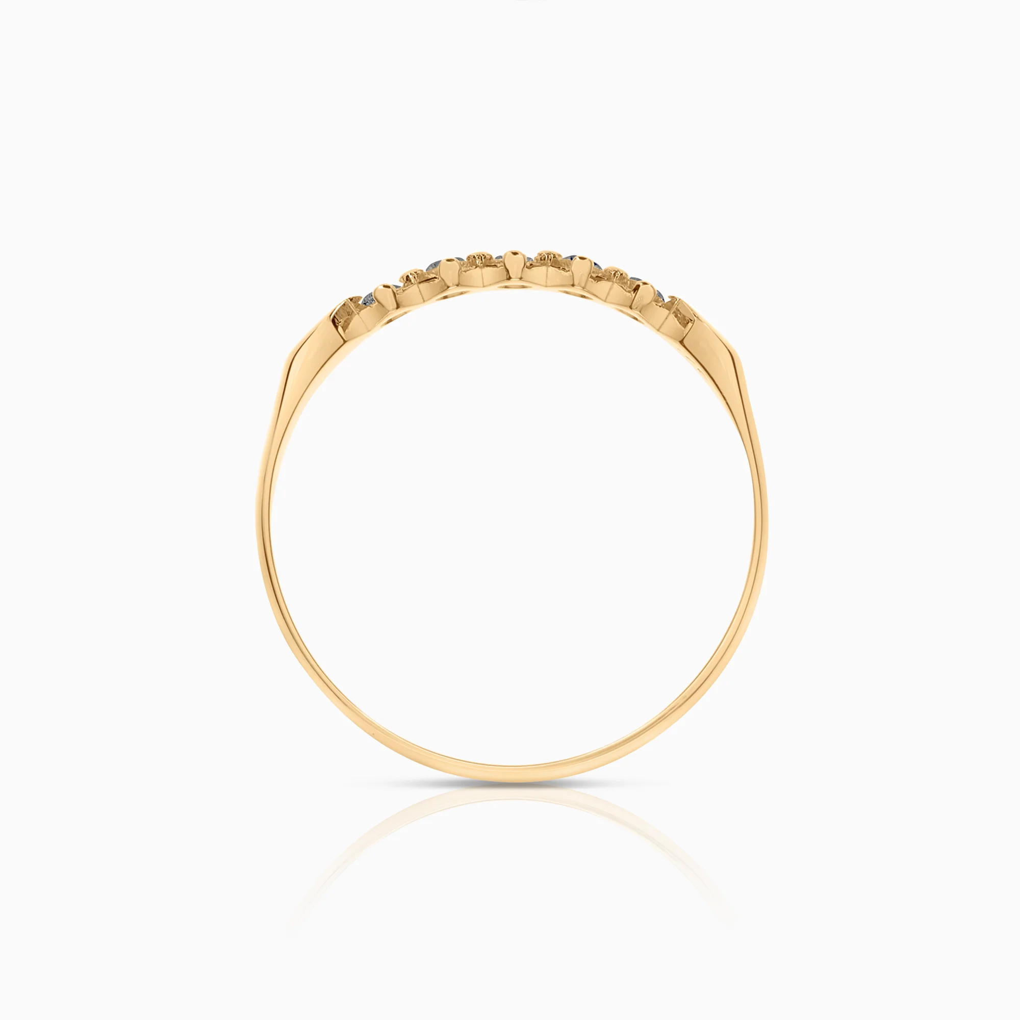 Alliance ring 0.10ct 18K gold - Image 2