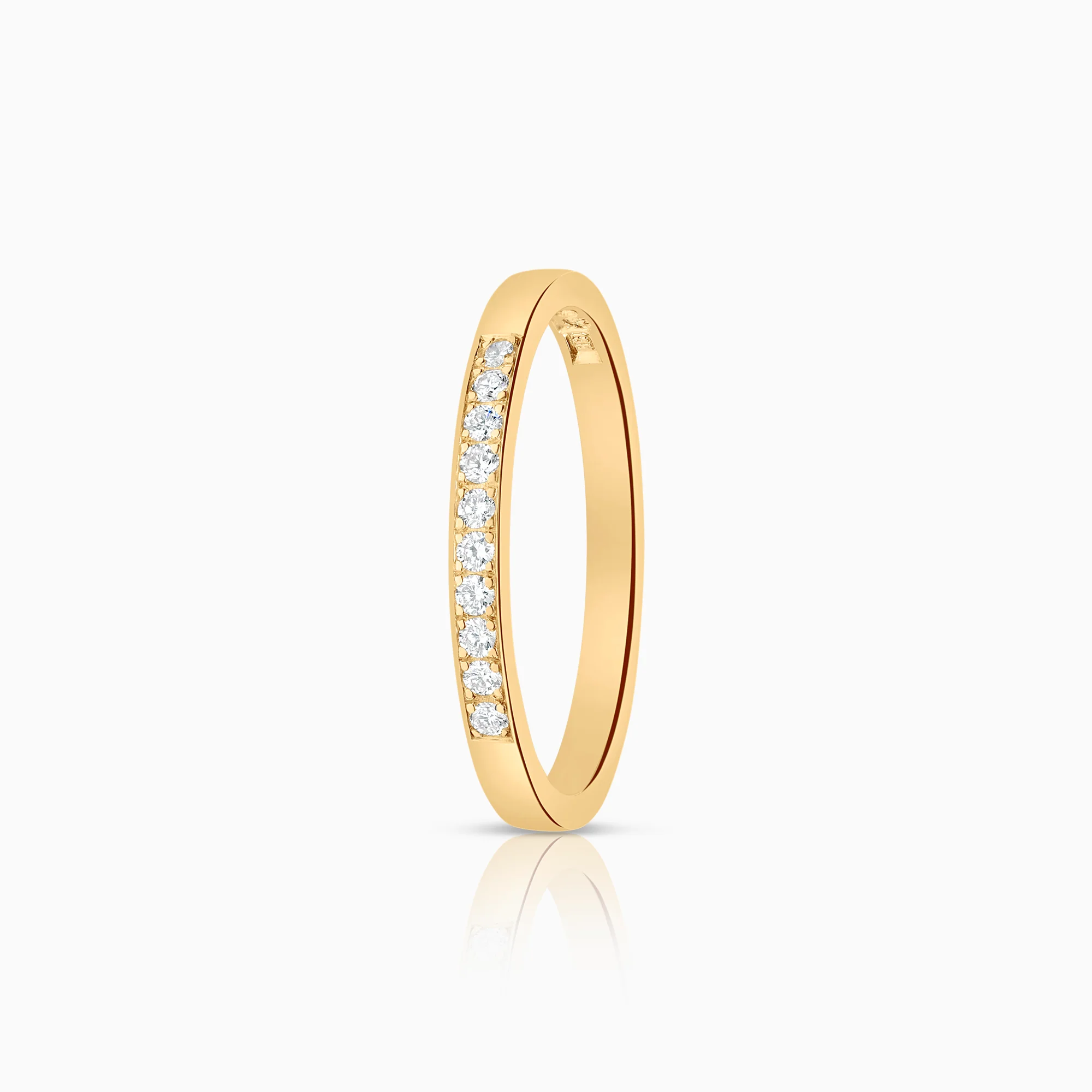 Alliance ring 0.10ct 18K gold