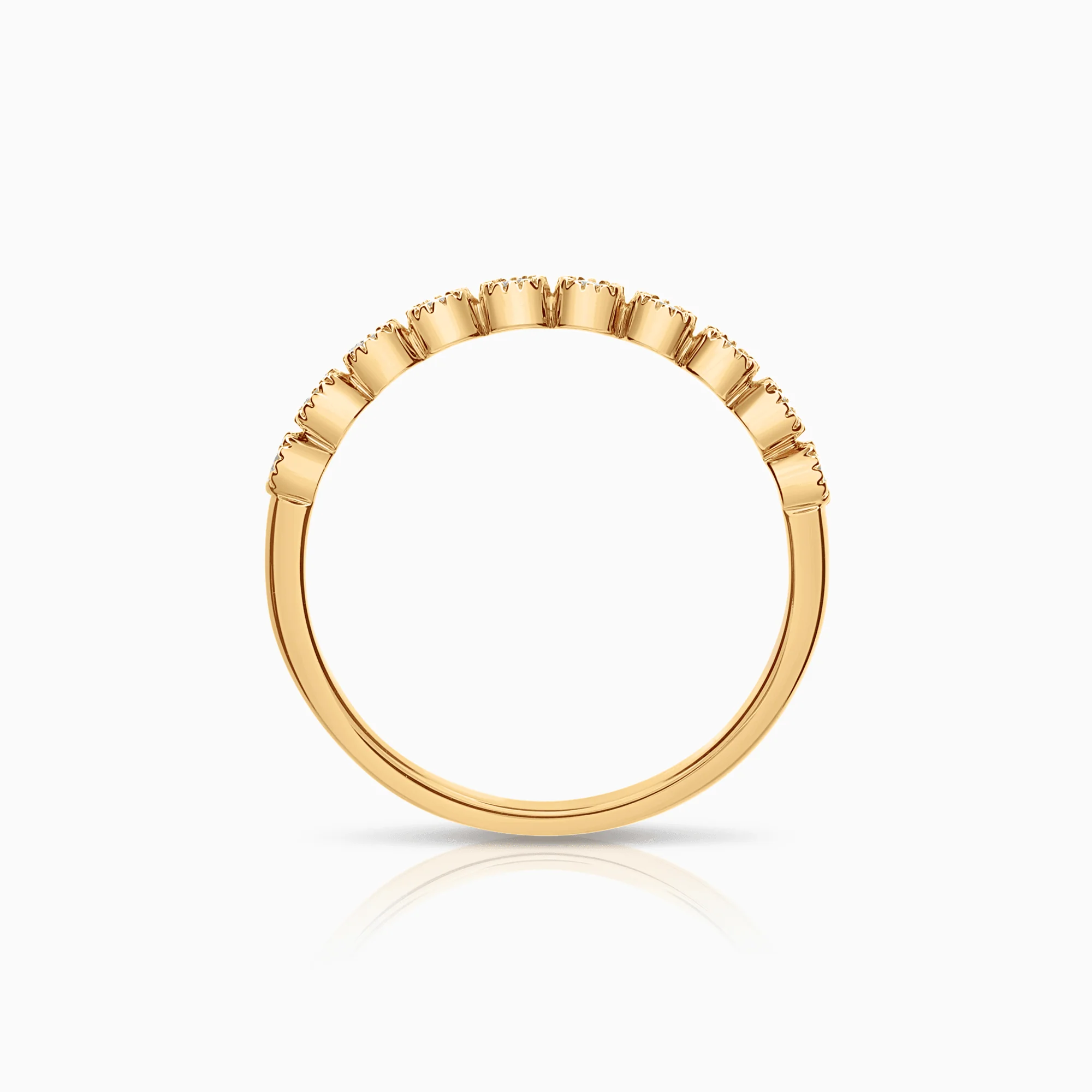 Eternity ring 0.14ct 18K gold - Image 2