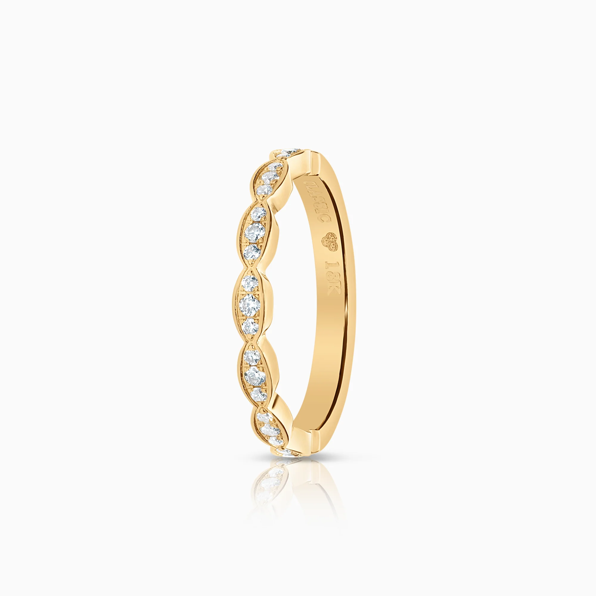 Eternity ring 0.14ct 18K gold