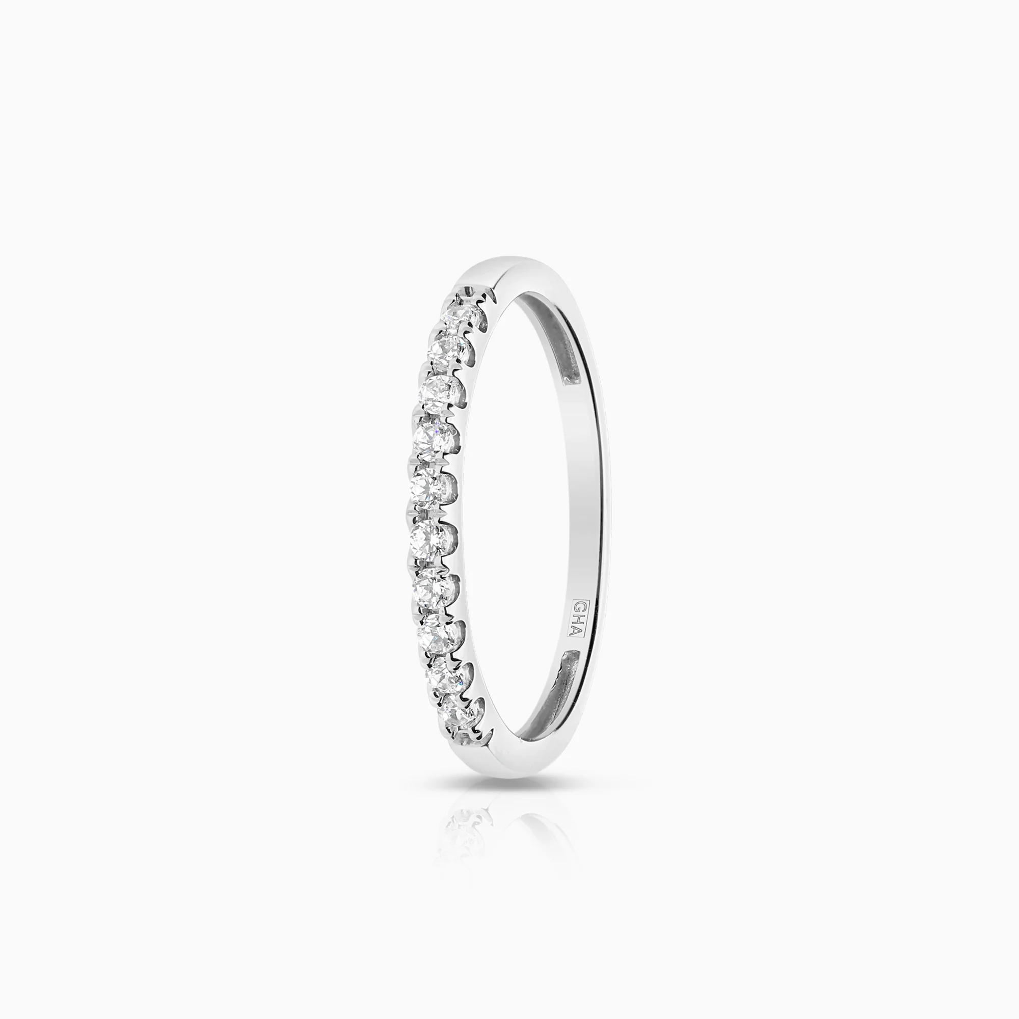 Eternity Ring with cubic zirconia 1.53g 18K white gold