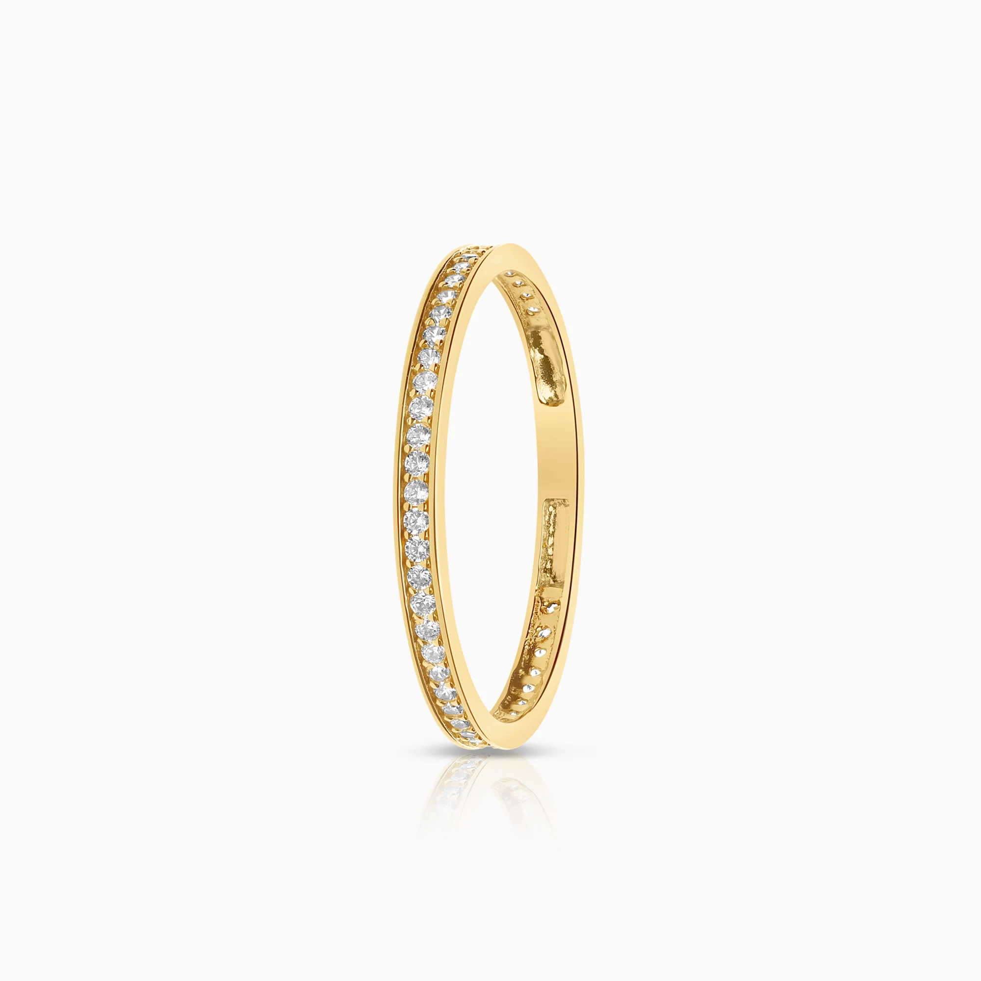 Eternity Ring cubic zirconia 1.08g 18K yellow gold