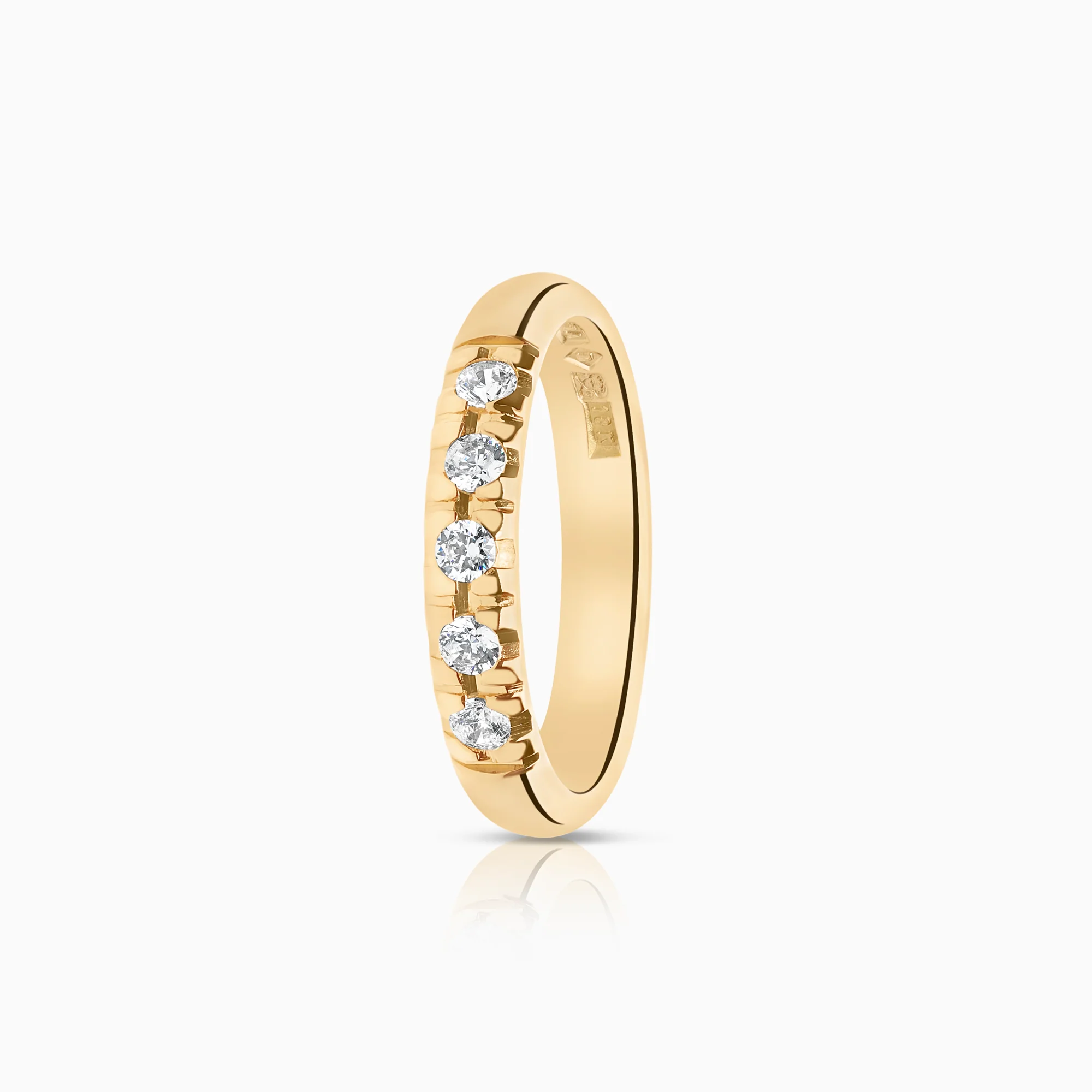 Eternity Ring cubic zirconia 4.47g 18K gold