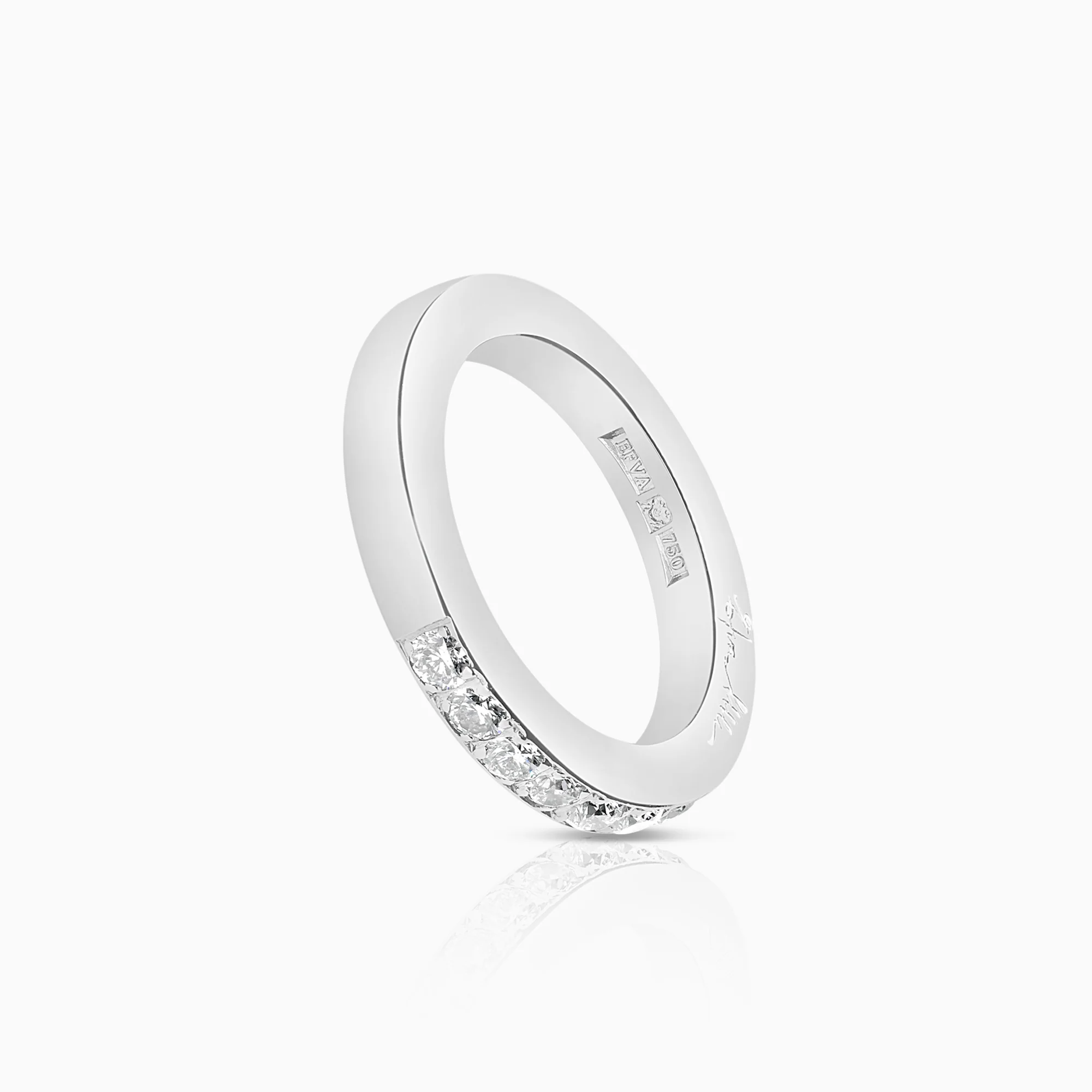 Efva Attling 7 stars & signature 0.35ct 18K white gold - Image 3
