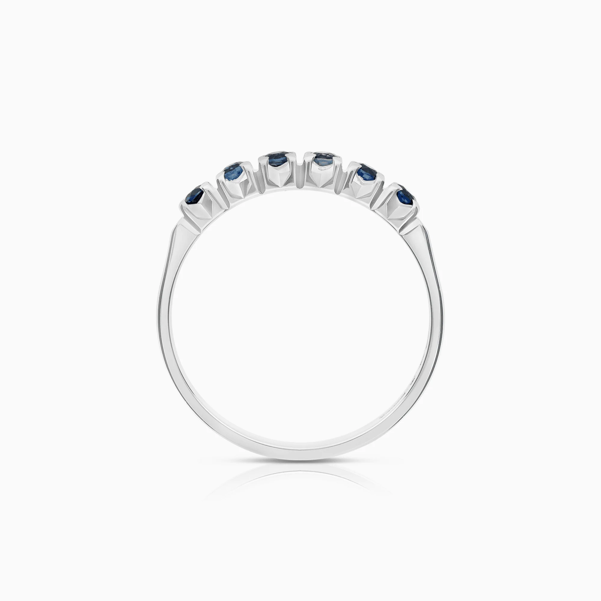 Eternity Ring with blue sapphires 3.47g 18K white gold - Image 2