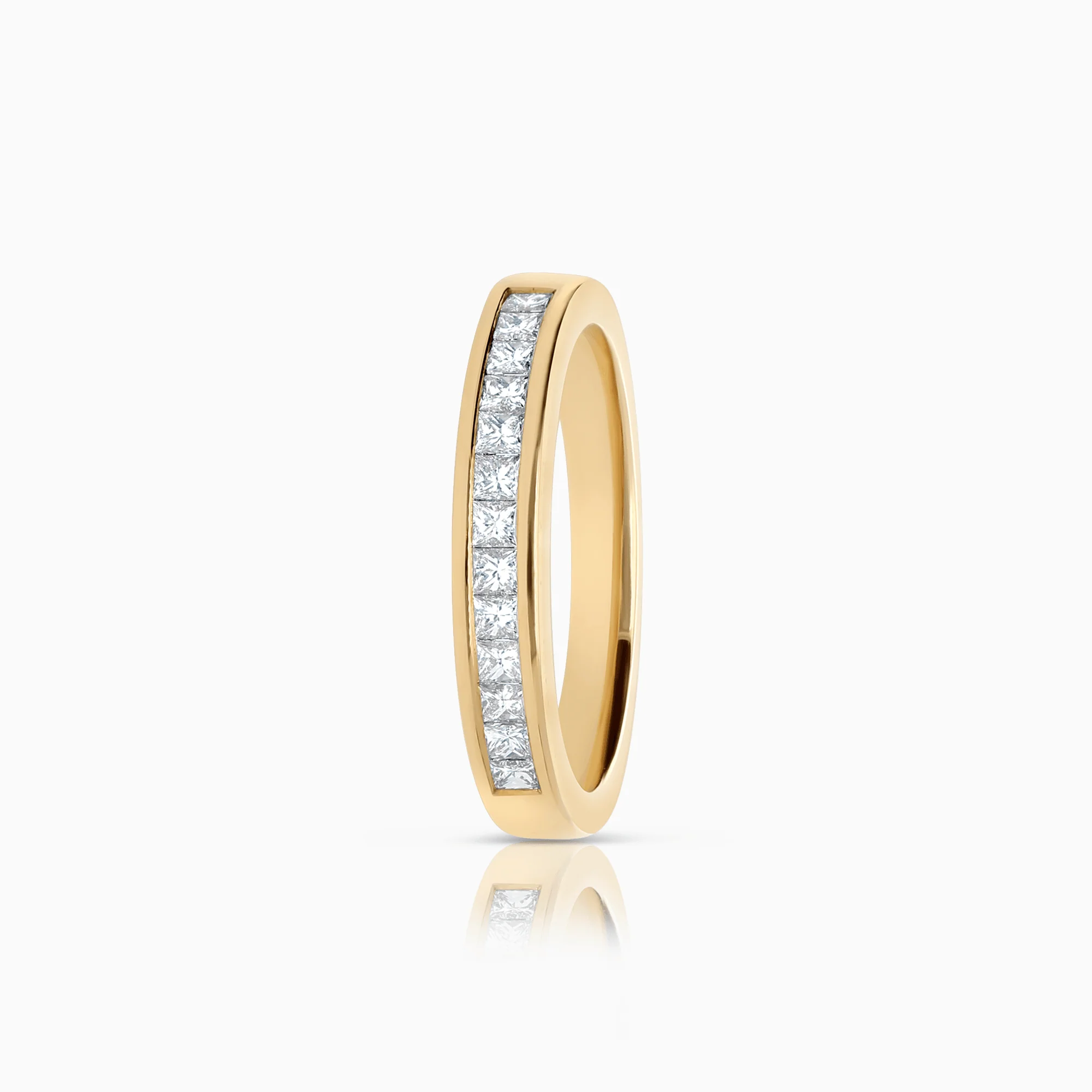 Eternity ring princess 0.28ct 18K gold