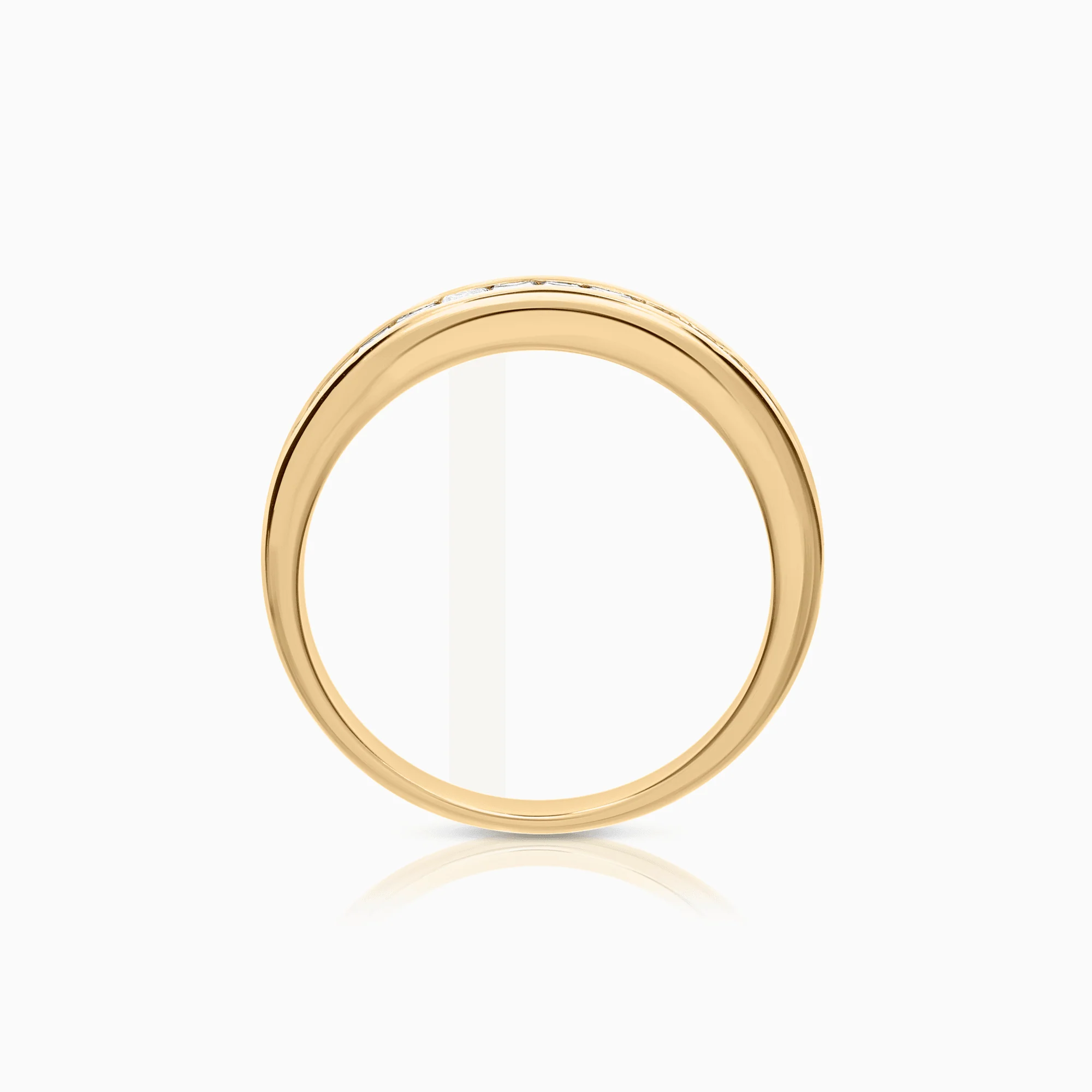 Eternity ring princess 0.70ct 18K yellow gold - Image 2