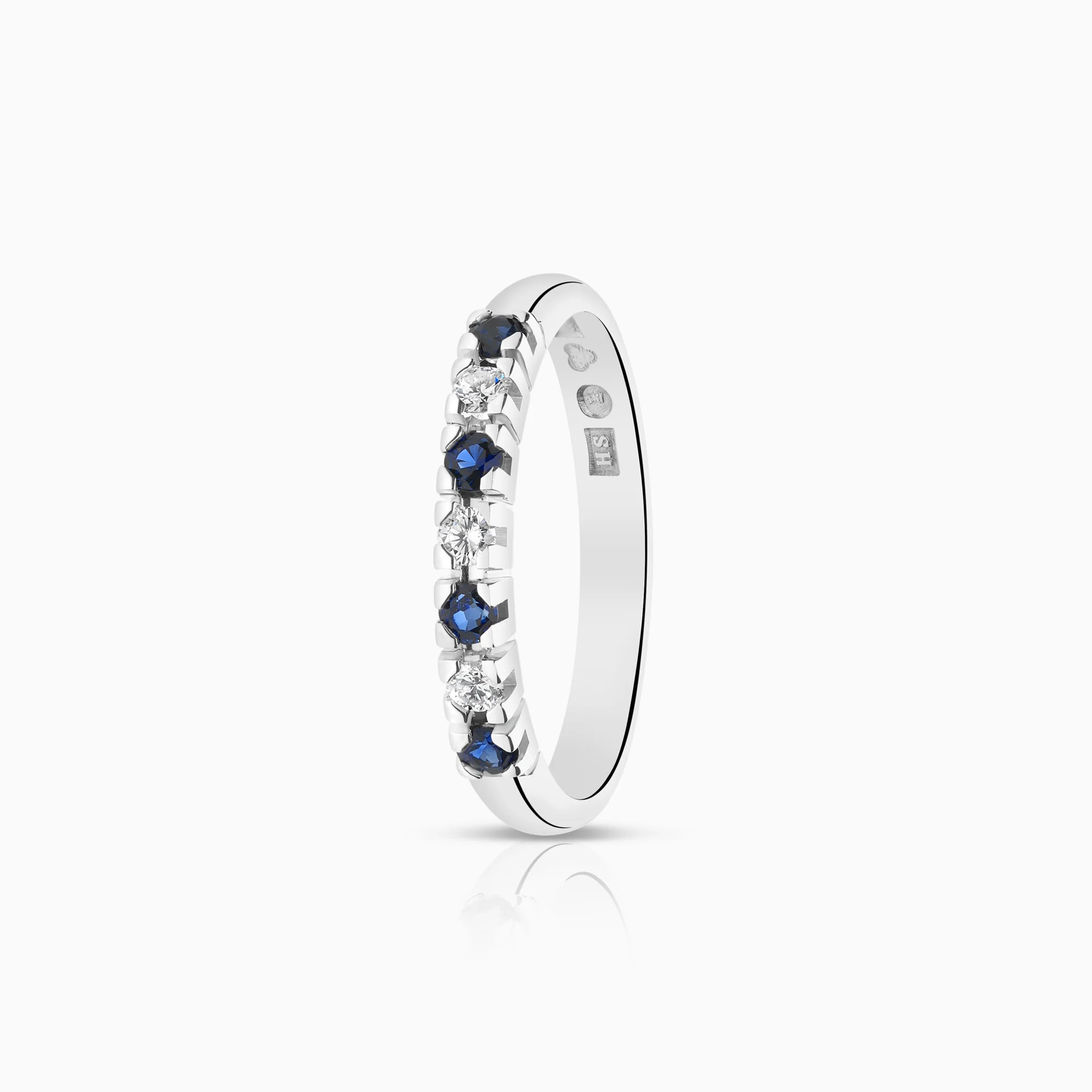 Eternity Ring sapphires 0.09ct 18K white gold
