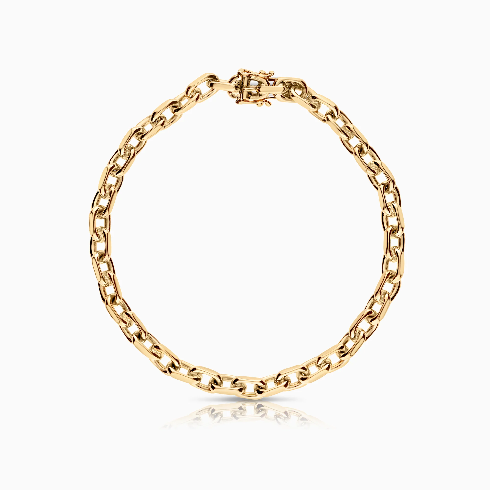 Cable bracelet 21.32g 18K gold