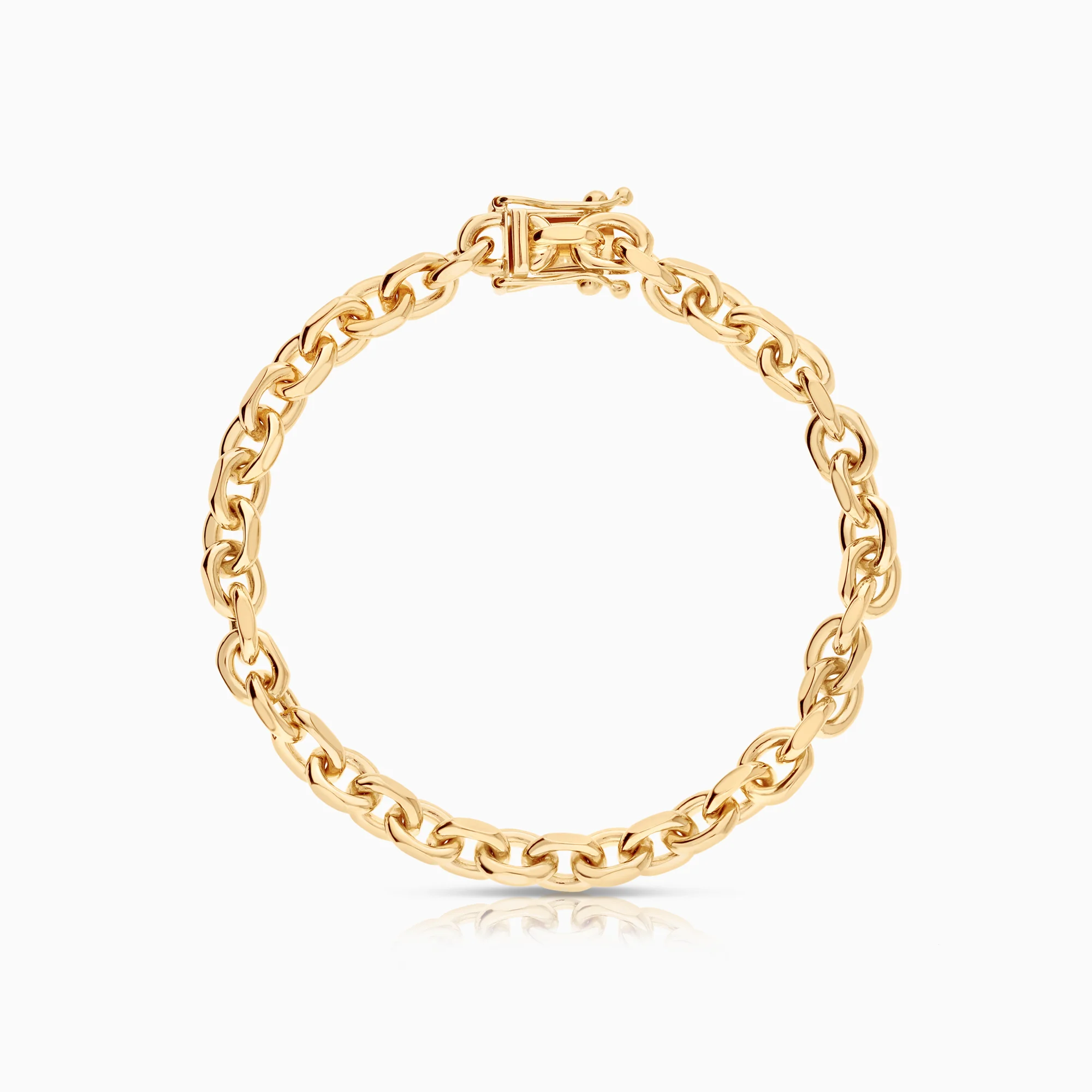 Cable bracelet 27.89g 18K gold