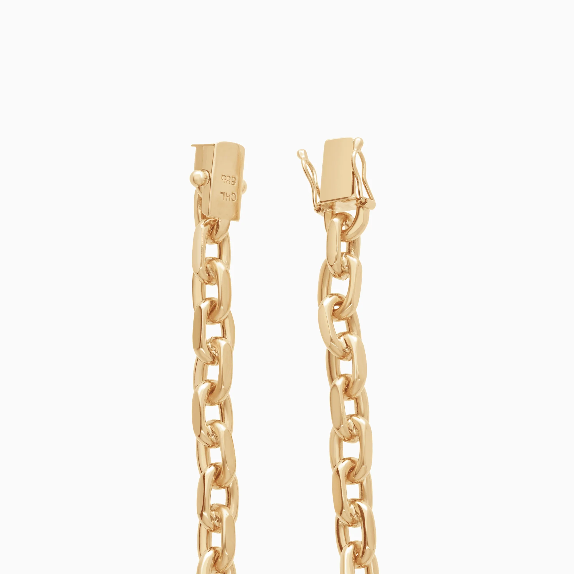 Cable bracelet 27.36g 14K gold - Image 2