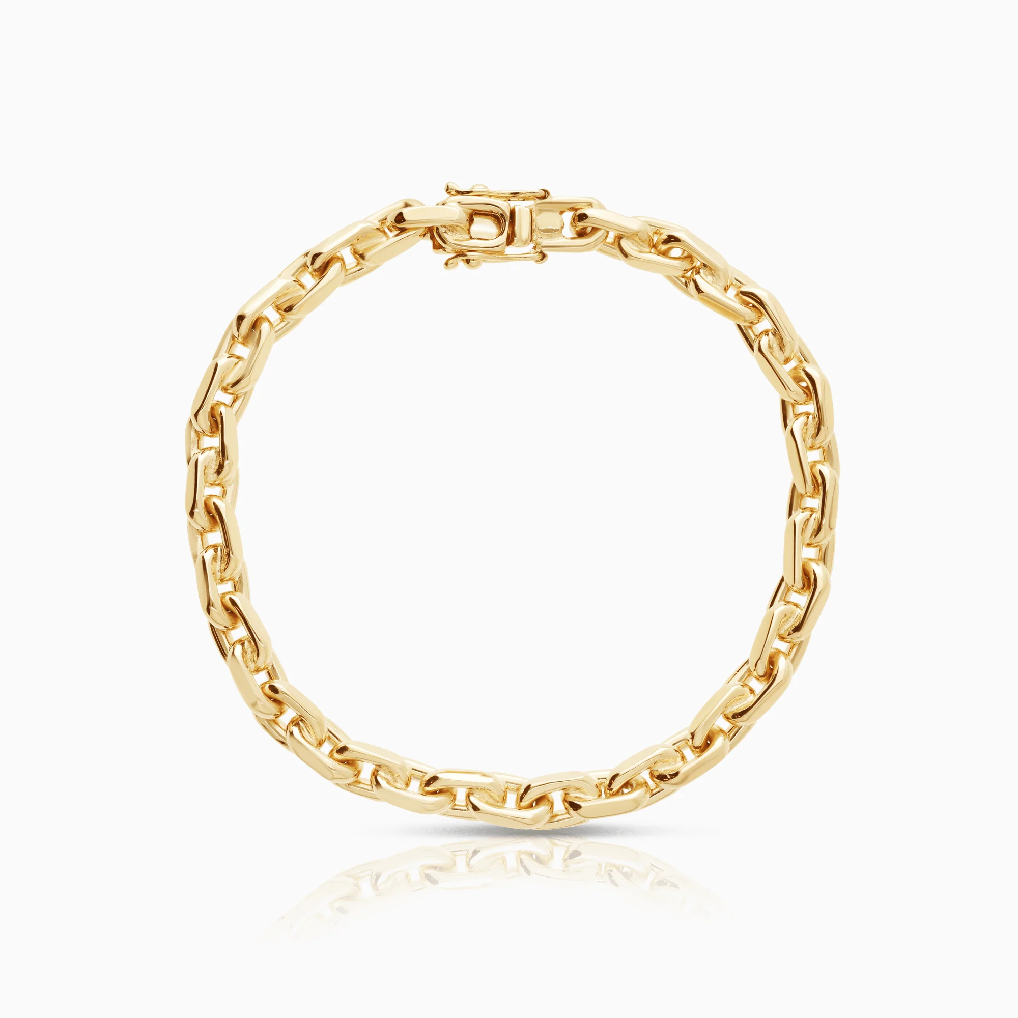 Cable bracelet 35.48g 18K gold