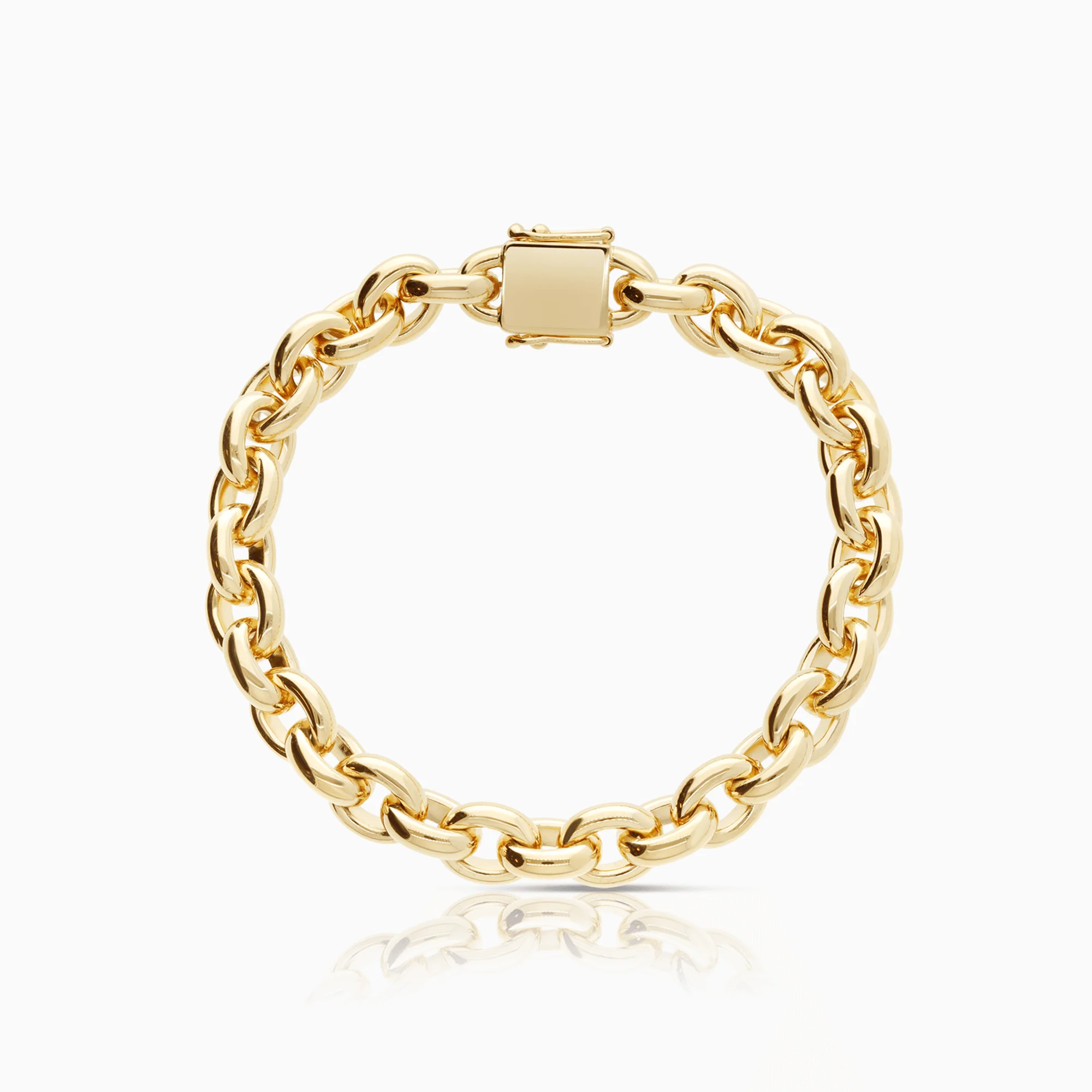 Cable bracelet 71.68g 18K gold