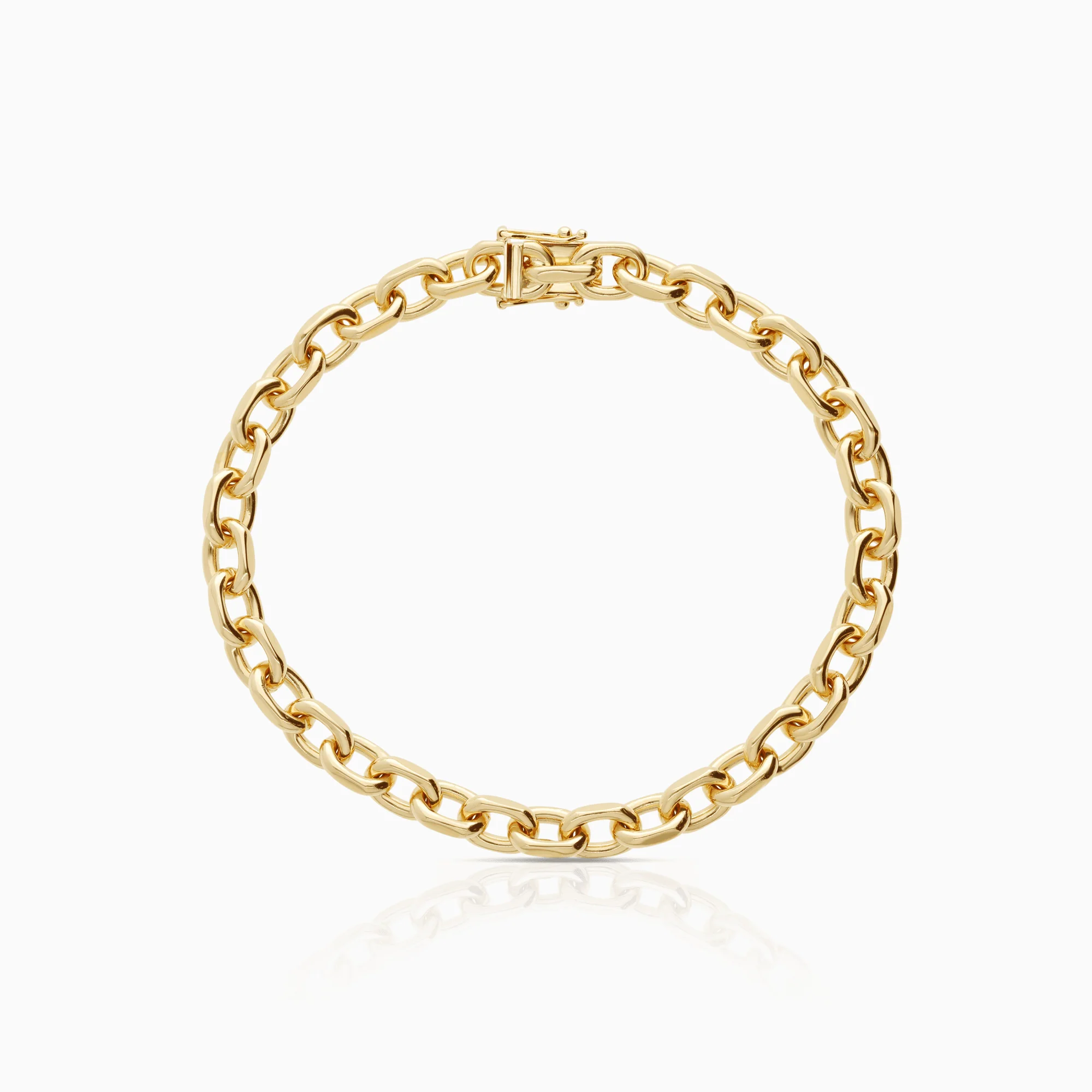Cable bracelet 39.52g 18K gold
