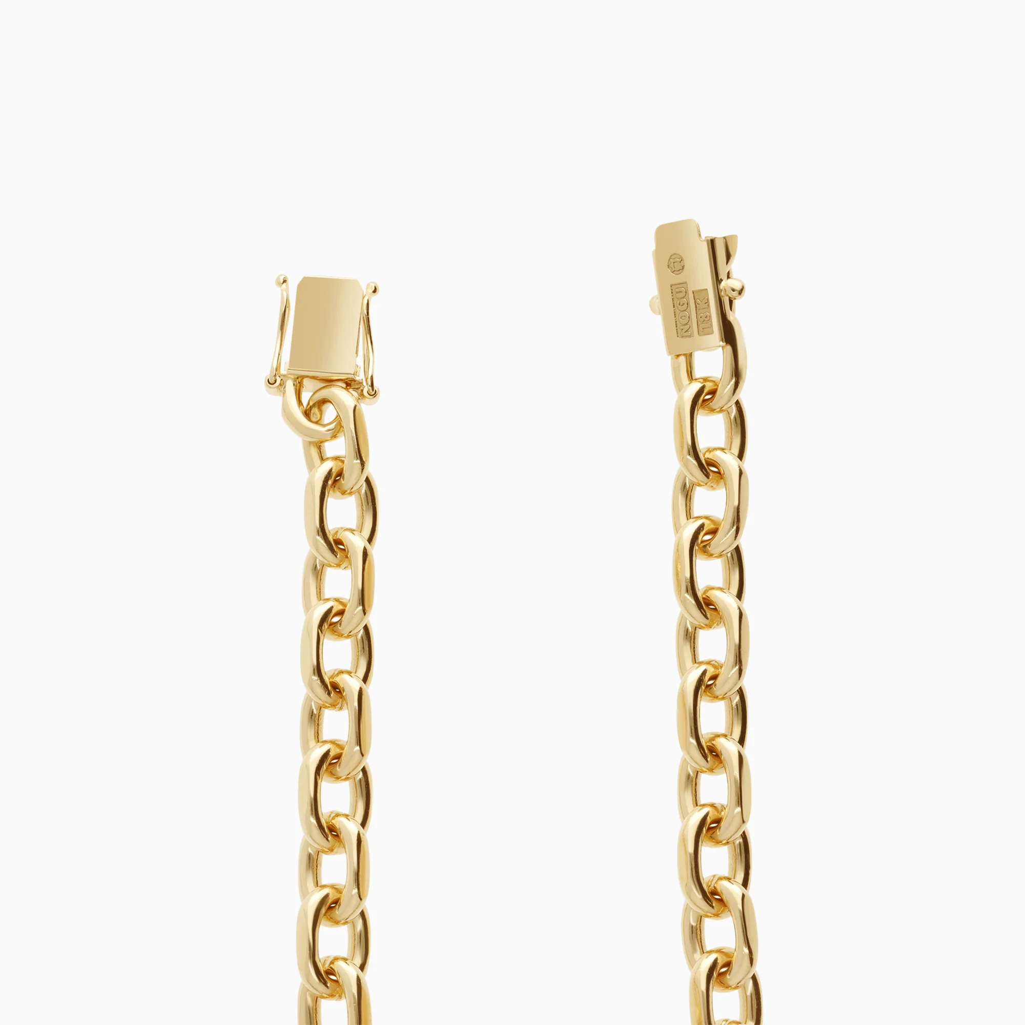 Cable bracelet 39.52g 18K gold - Image 2