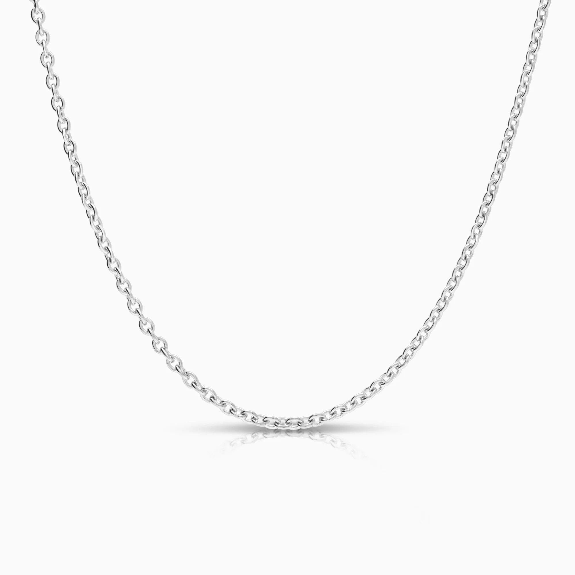 Cable necklace 11.36g 18K white gold