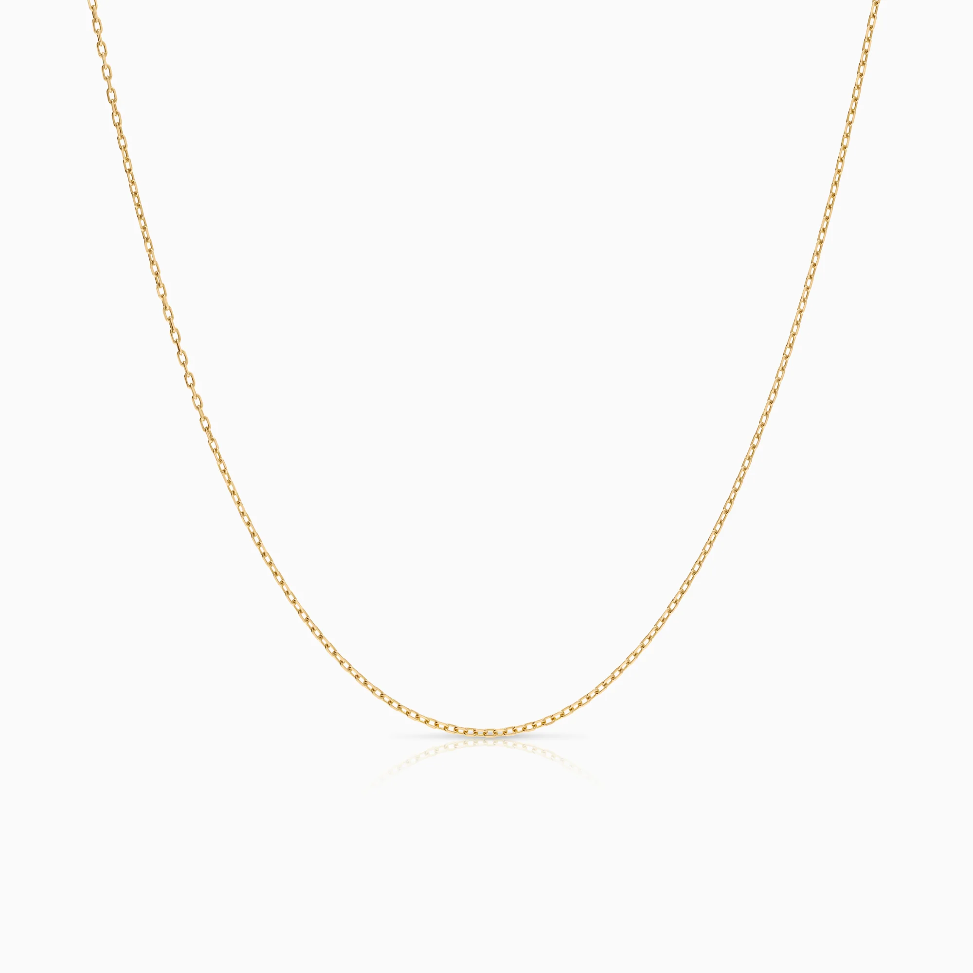 Cable necklace 2.26g 18K gold
