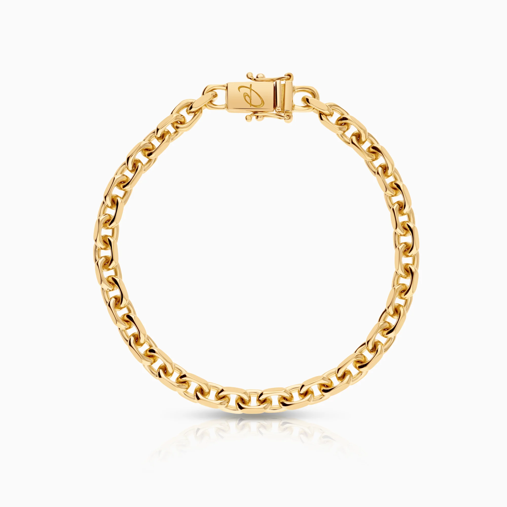 Cable bracelet 21.29g 18K gold