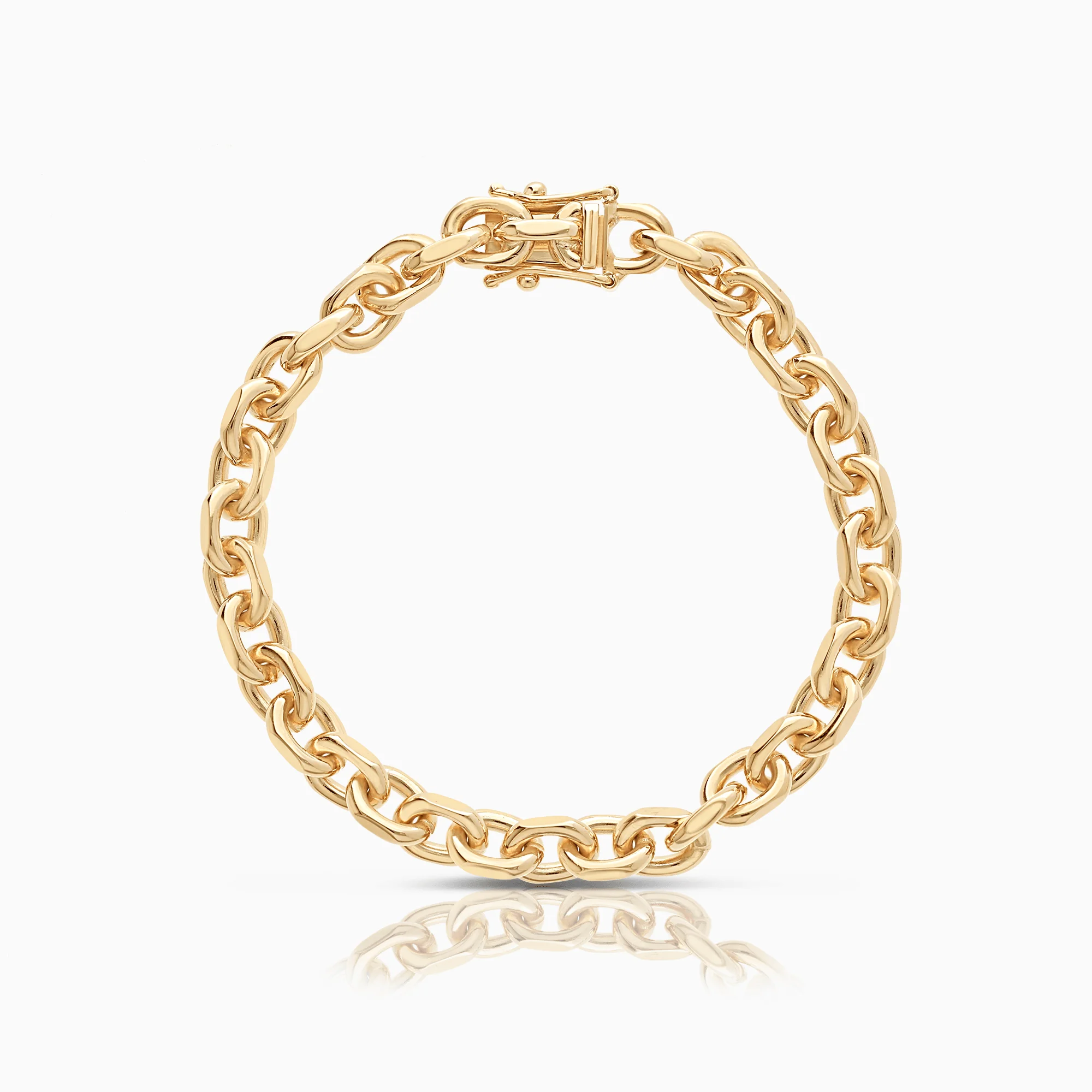 Cable bracelet 38.68g 18K gold