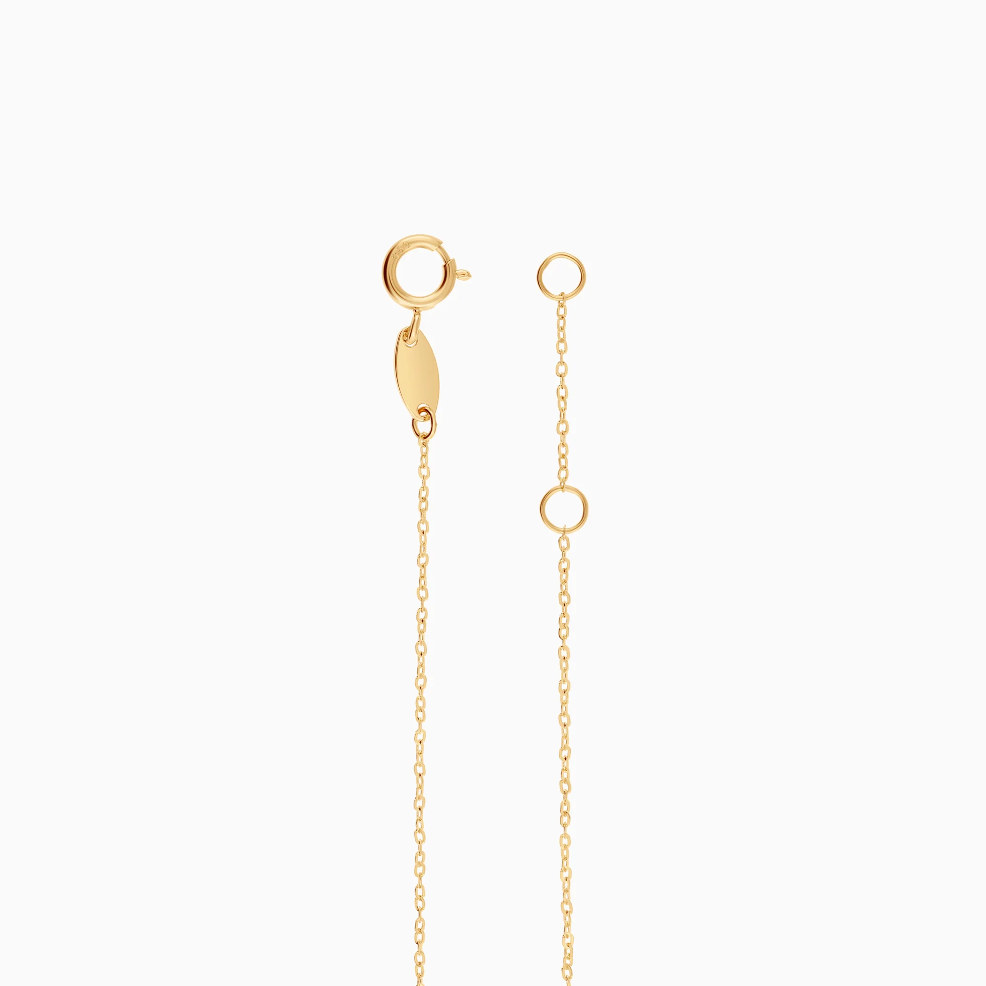 Cable bracelet with bead 0.58g 18K gold - Image 2