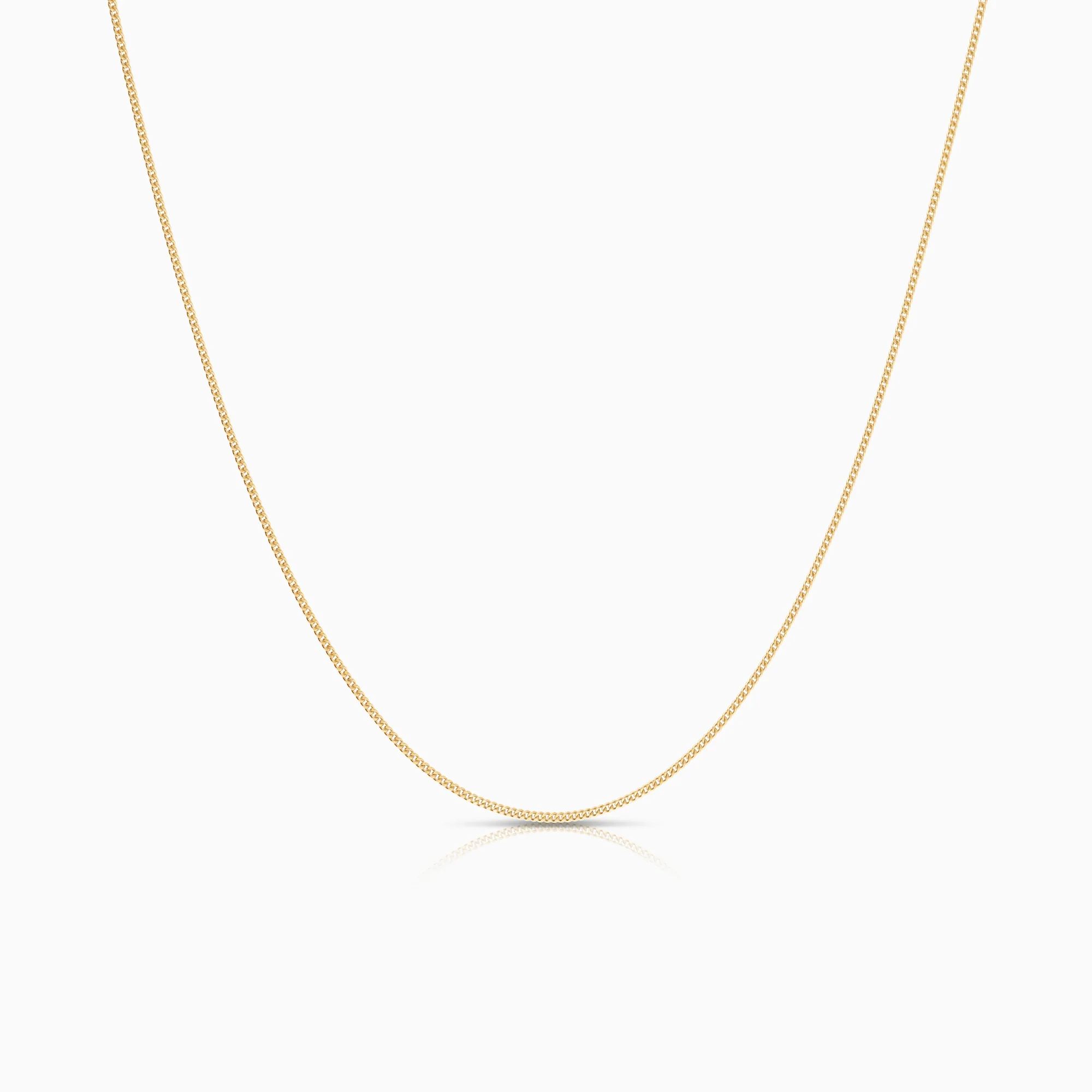Curb necklace 1.44g 18K gold