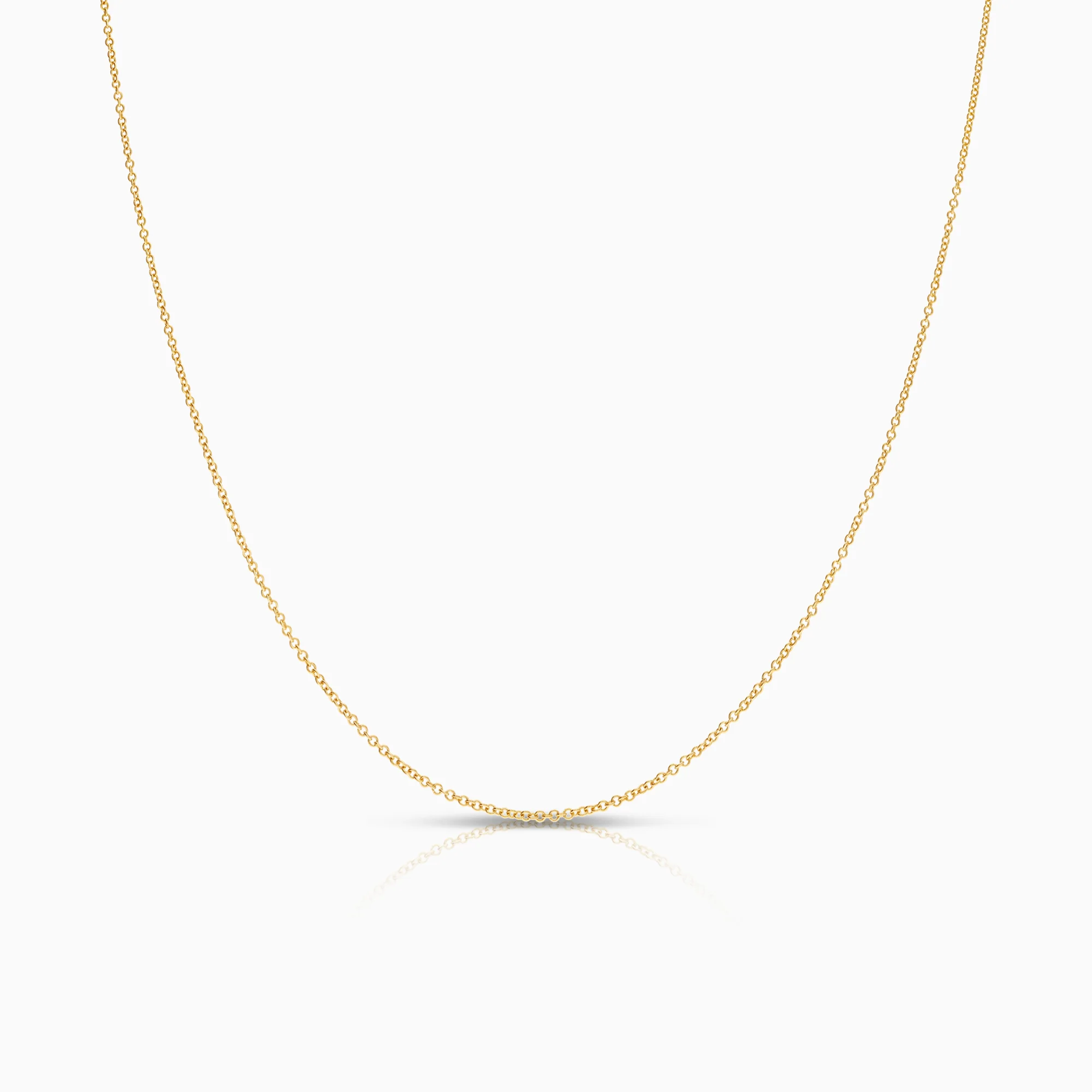 Cable necklace 1.55g 18K gold