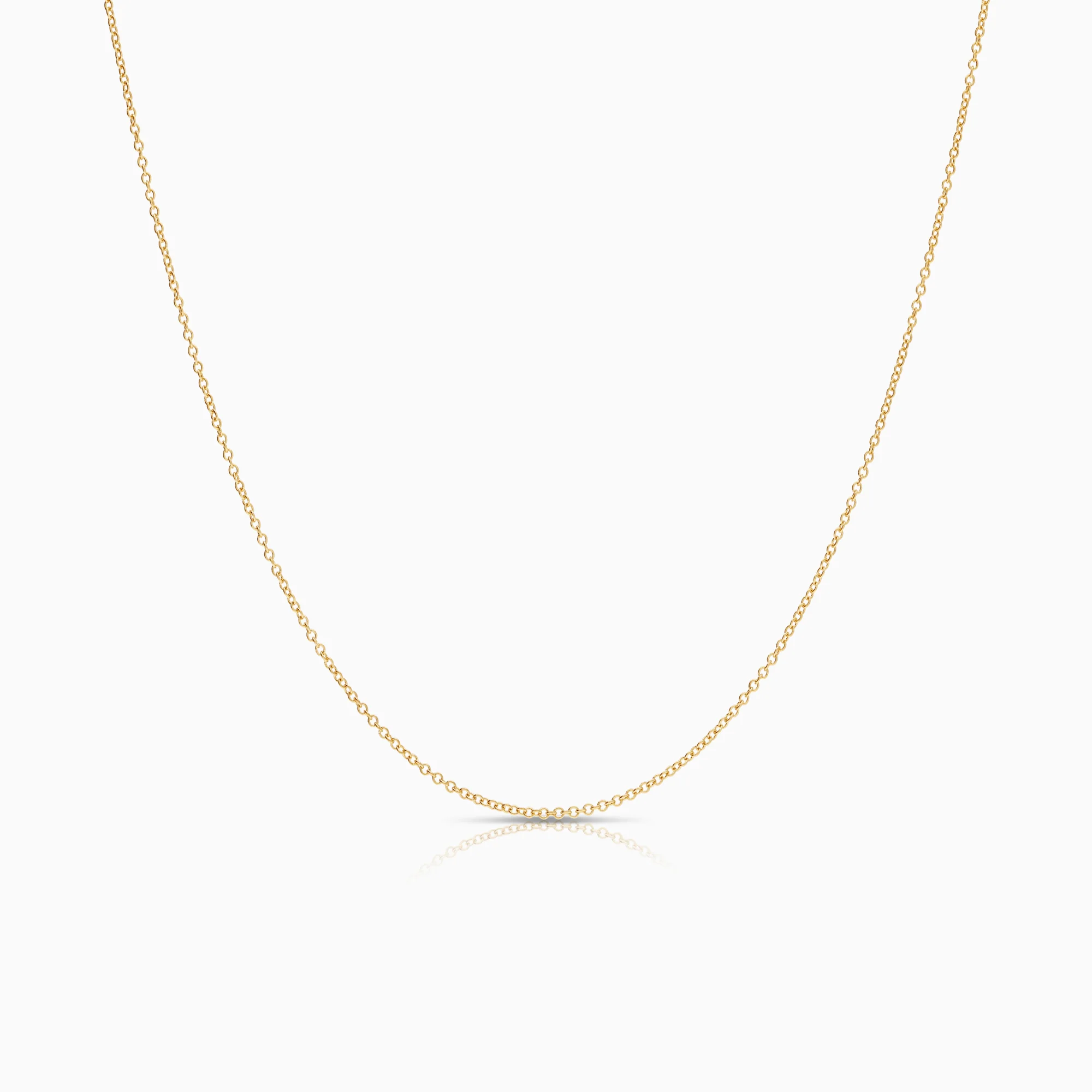 Cable necklace 1.57g 18K gold
