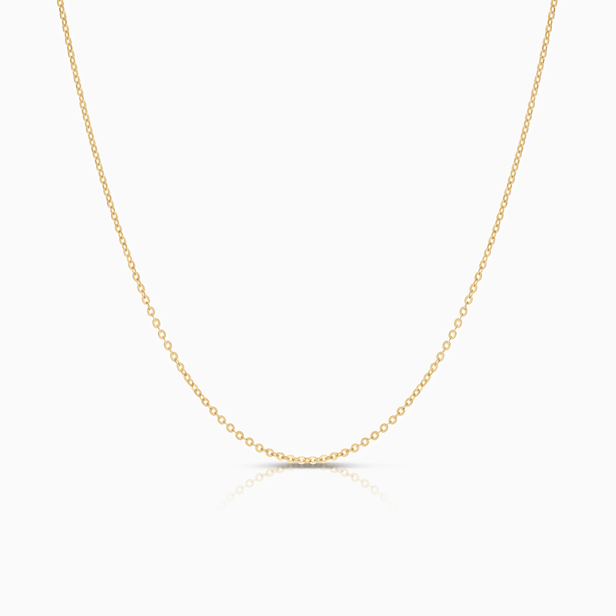 Cable necklace 1.57g 18K gold