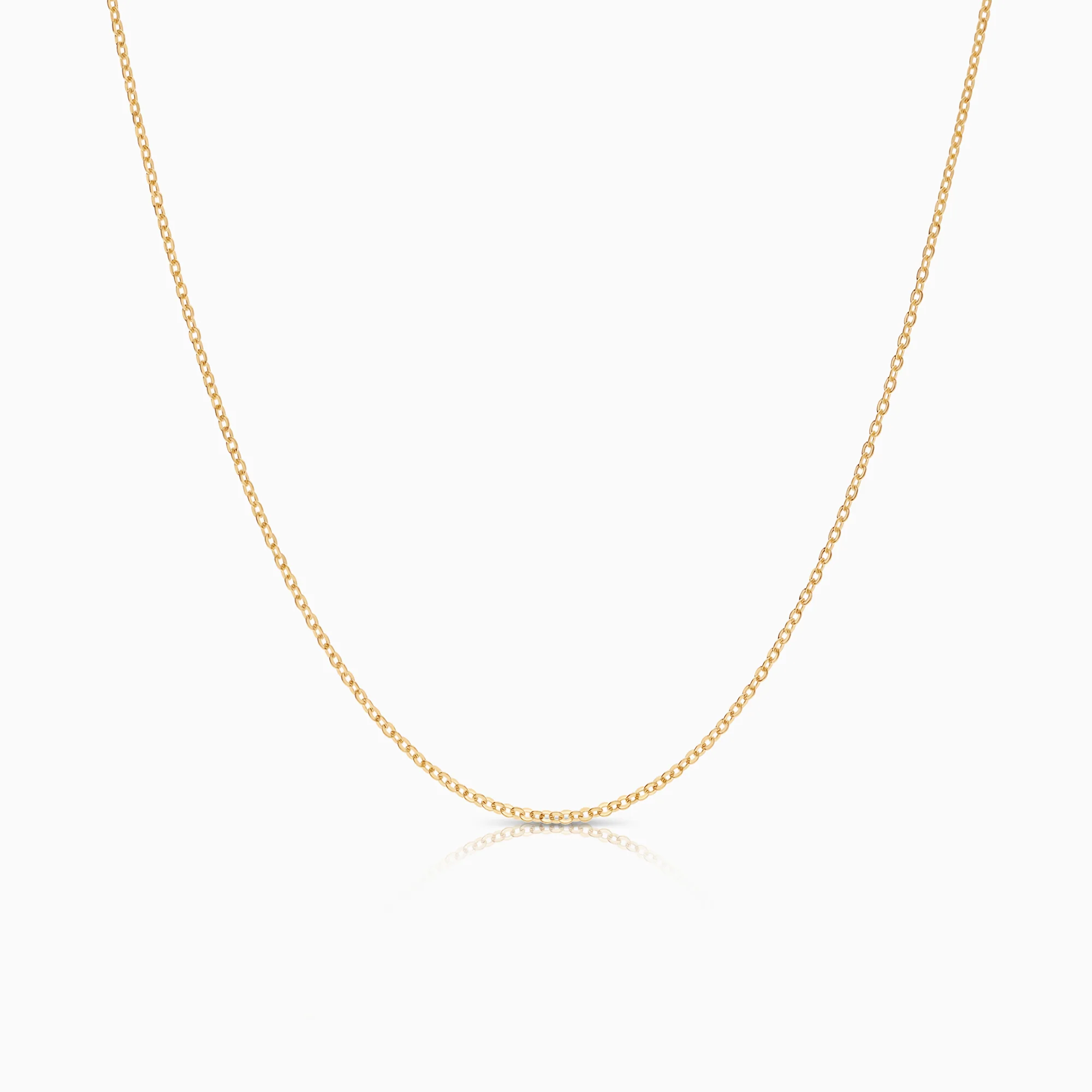 Cable necklace 1.58g 18K gold