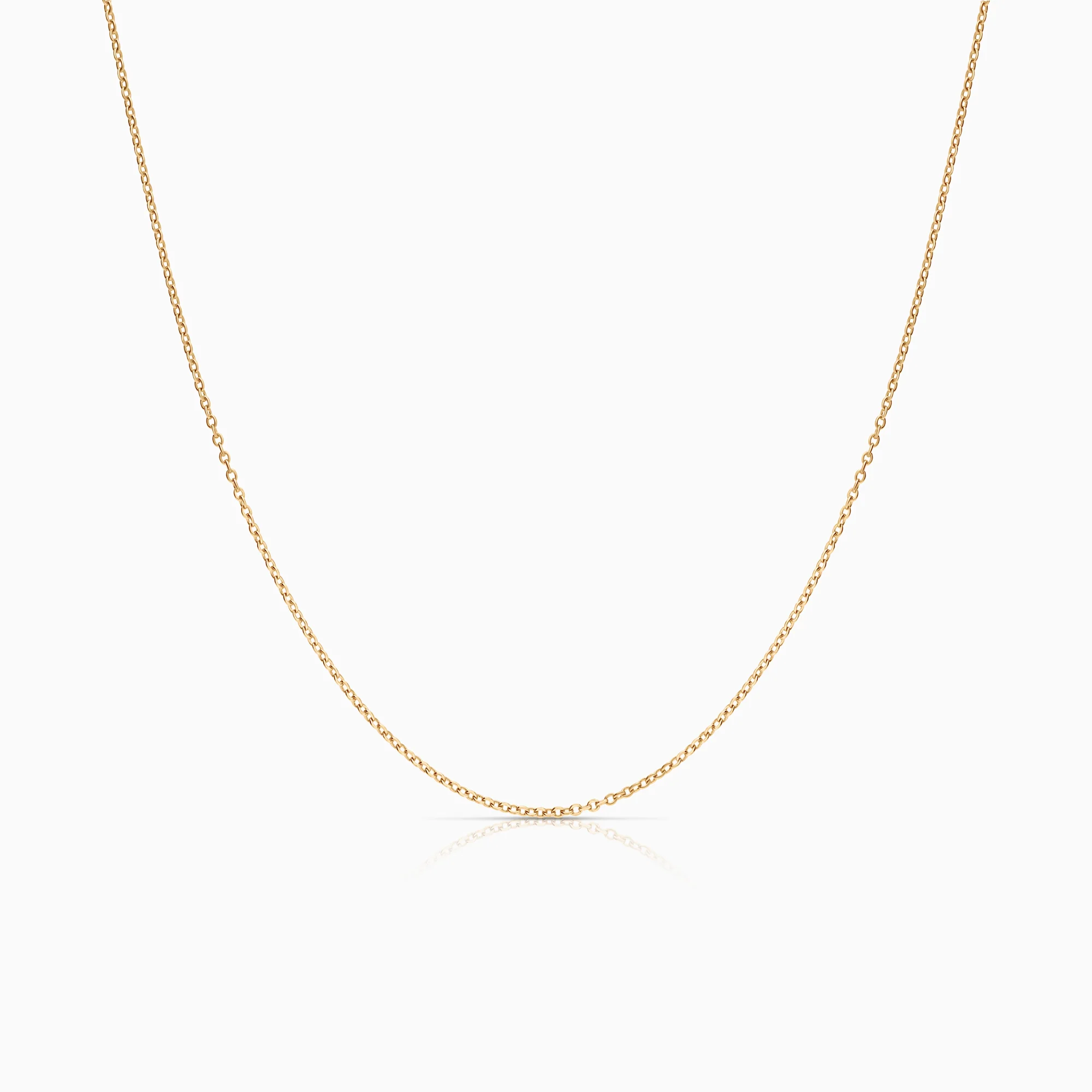 Cable necklace 2.17g 18K gold